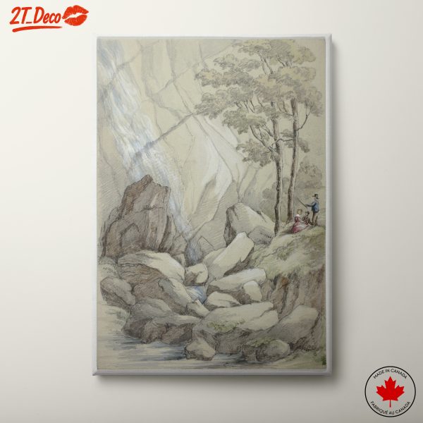 Serene Adventure Landscape with Figures