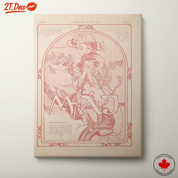 Alphonse Mucha Inspired Art Nouveau Print