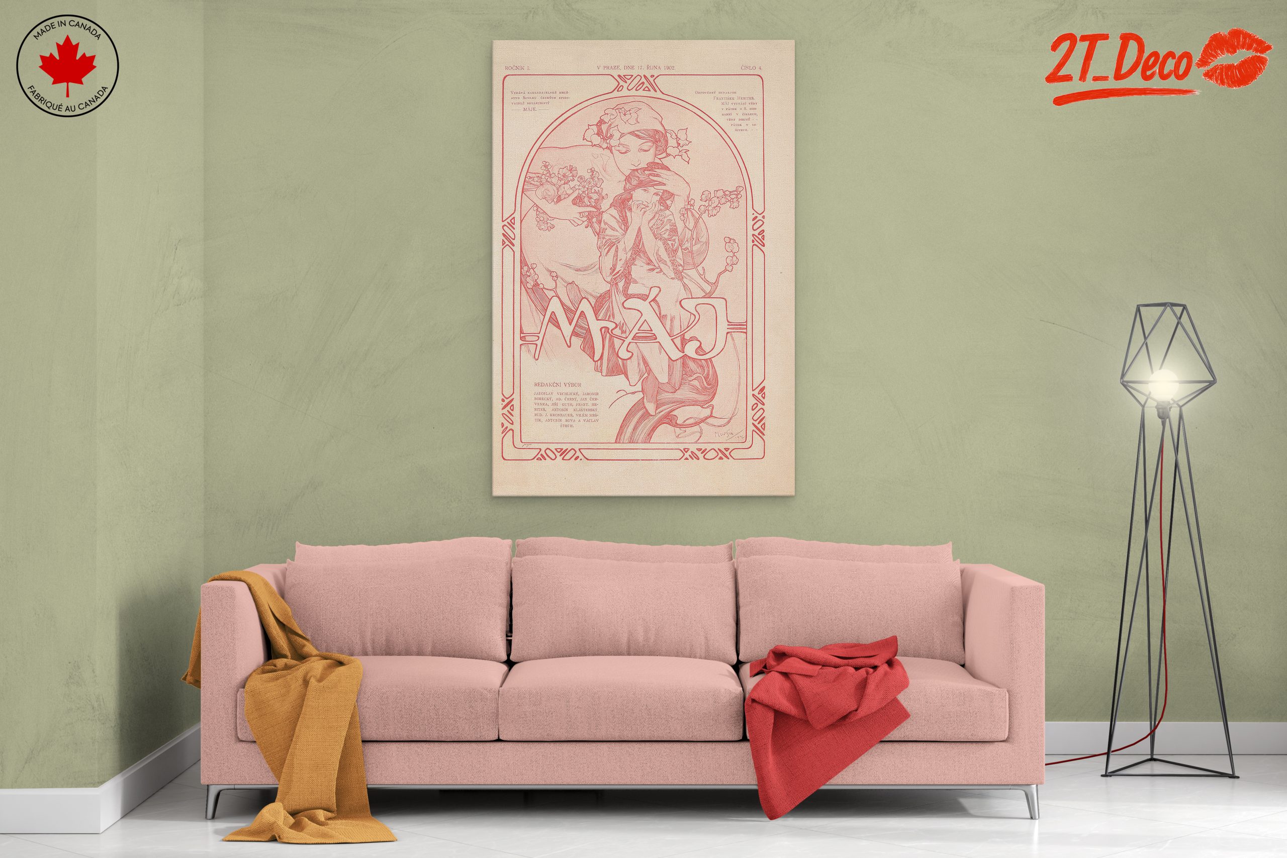 Alphonse Mucha Inspired Art Nouveau Print - Image 2