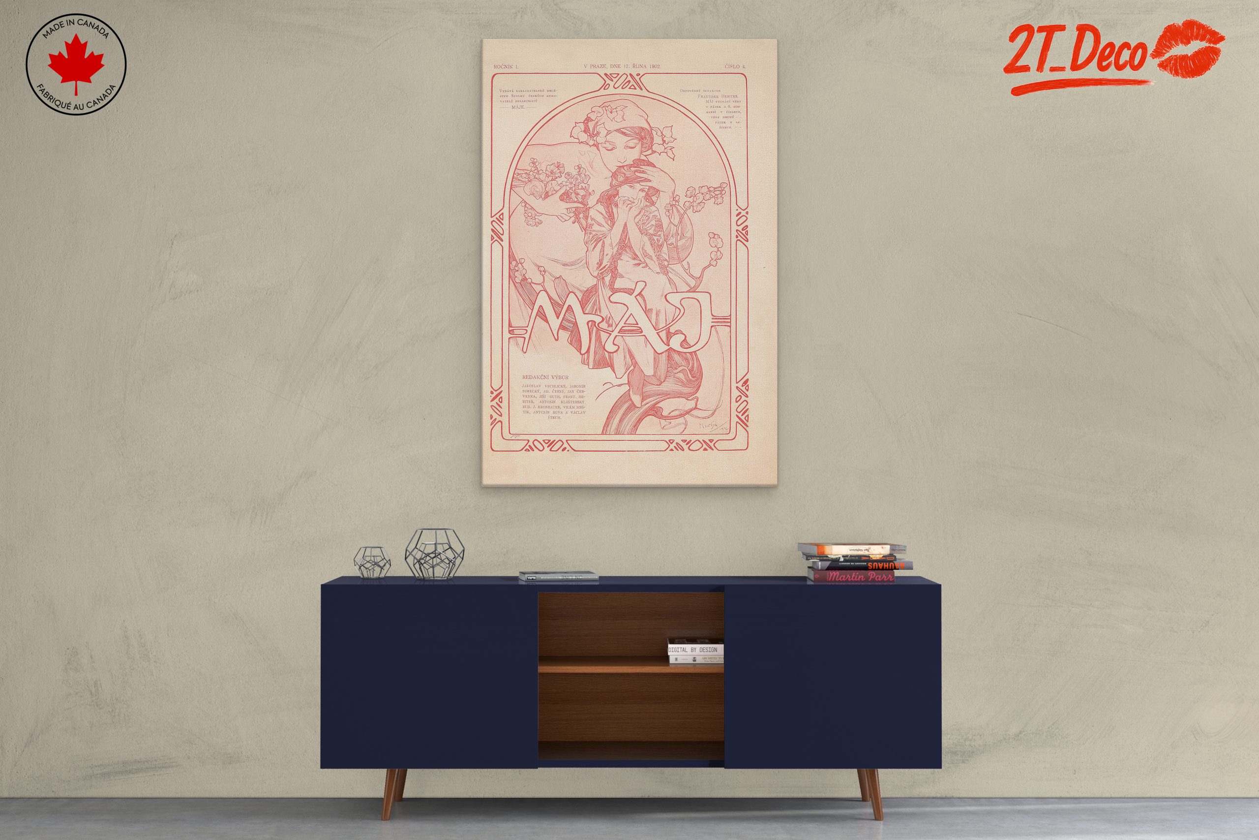 Alphonse Mucha Inspired Art Nouveau Print - Image 3