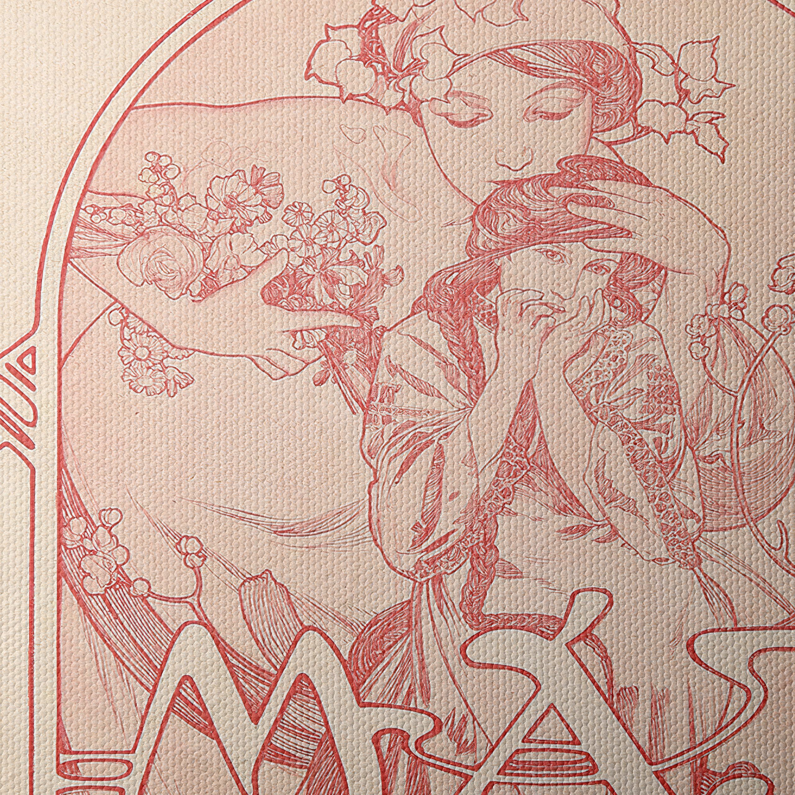 Alphonse Mucha Inspired Art Nouveau Print - Image 4