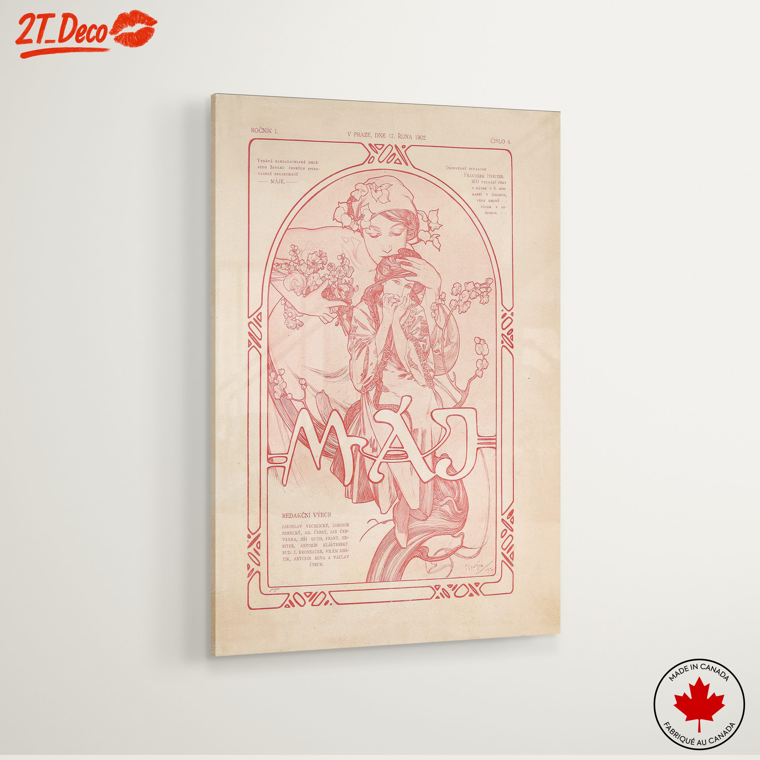 Alphonse Mucha Inspired Art Nouveau Print - Image 6