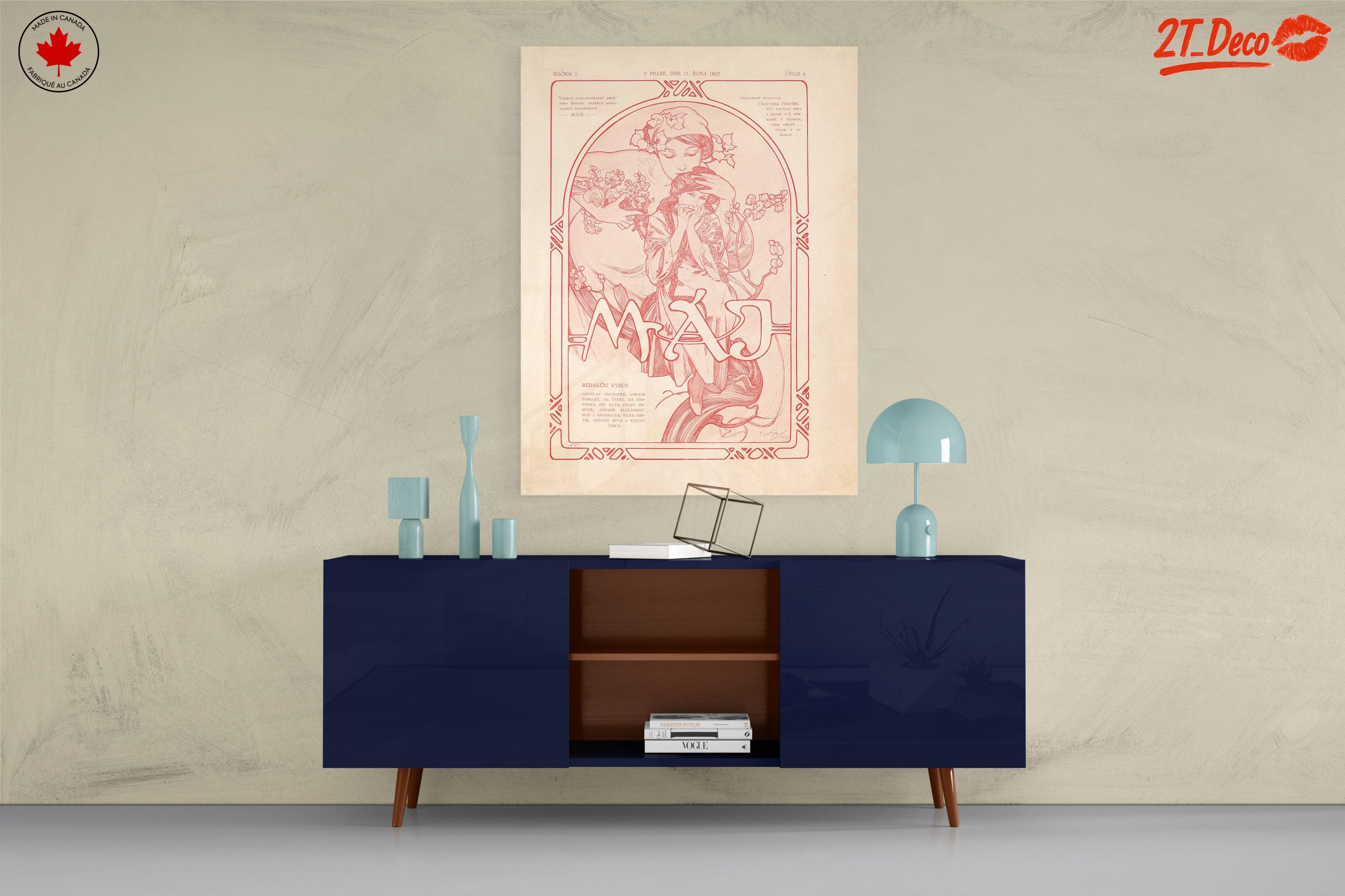 Alphonse Mucha Inspired Art Nouveau Print - Image 8