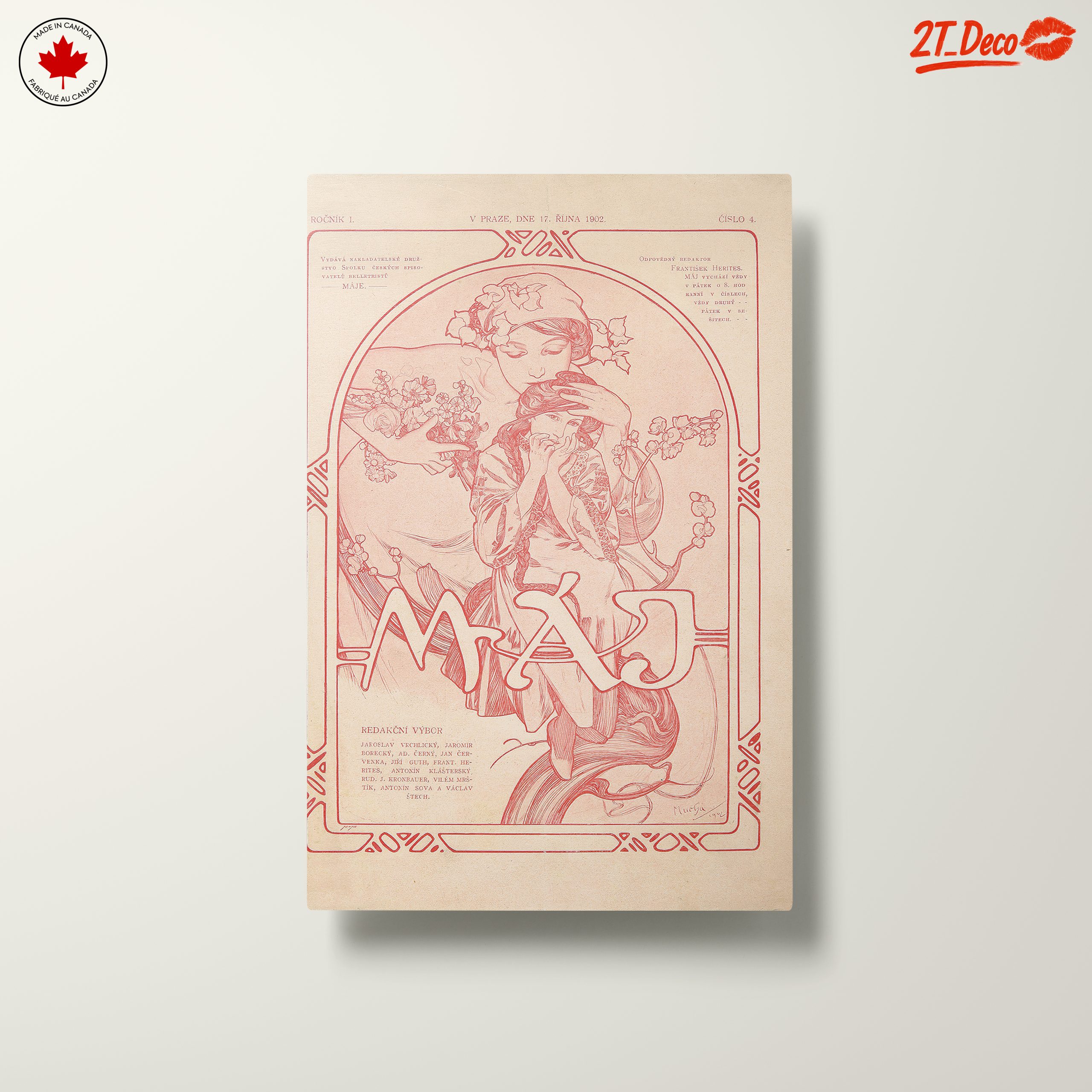 Alphonse Mucha Inspired Art Nouveau Print - Image 10