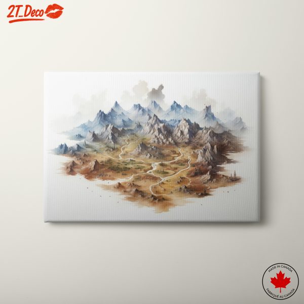 Epic Adventure Landscape with Majestic Mountains