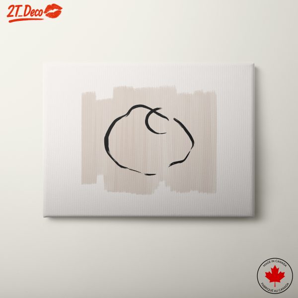 Minimalist Abstract Art with Organic Shapes