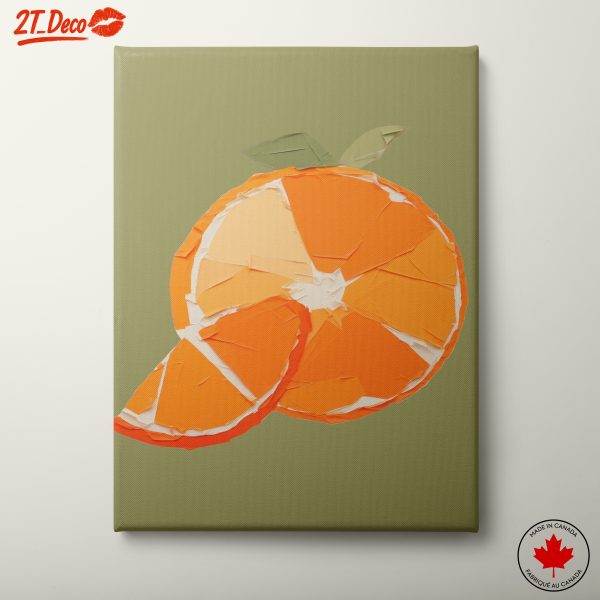 Stylized Orange Abstract Food Art 2