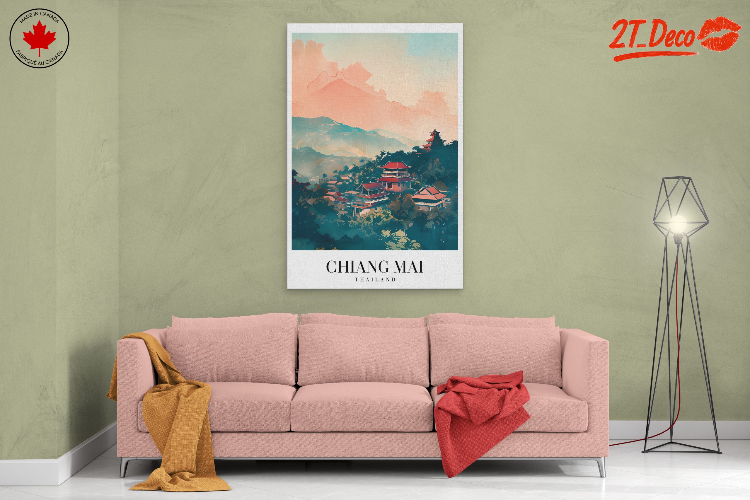 Chiang Mai Thailand Scenic Landscape Art - Image 2