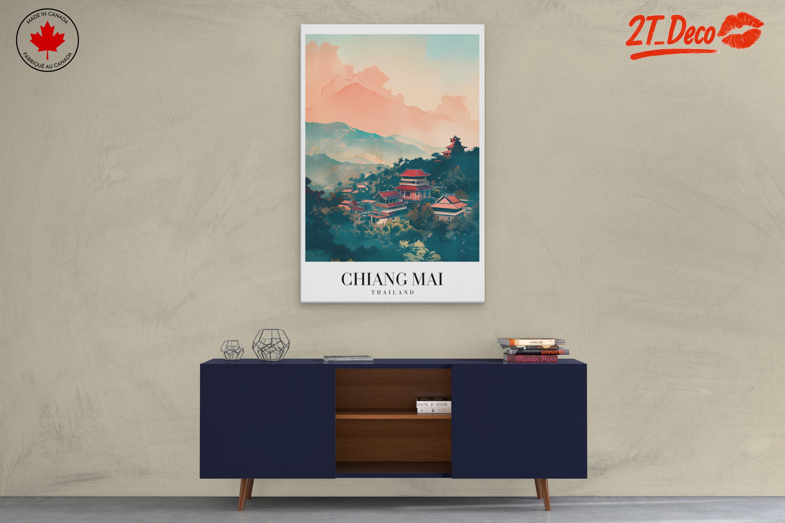 Chiang Mai Thailand Scenic Landscape Art - Image 3