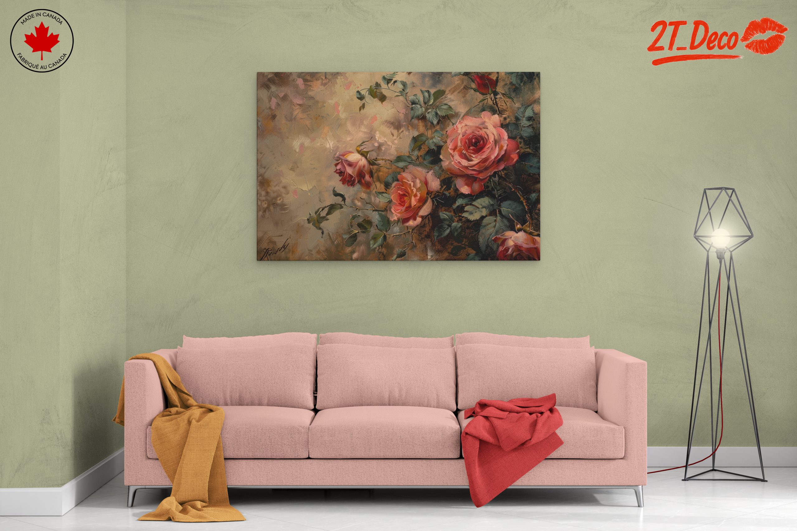 Beautiful Floral Arrangement of Roses 3 - Image 2