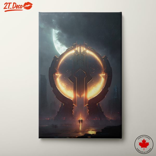 Futuristic Portal Landscape Art