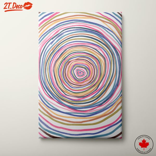 Vibrant Circular Abstract Art