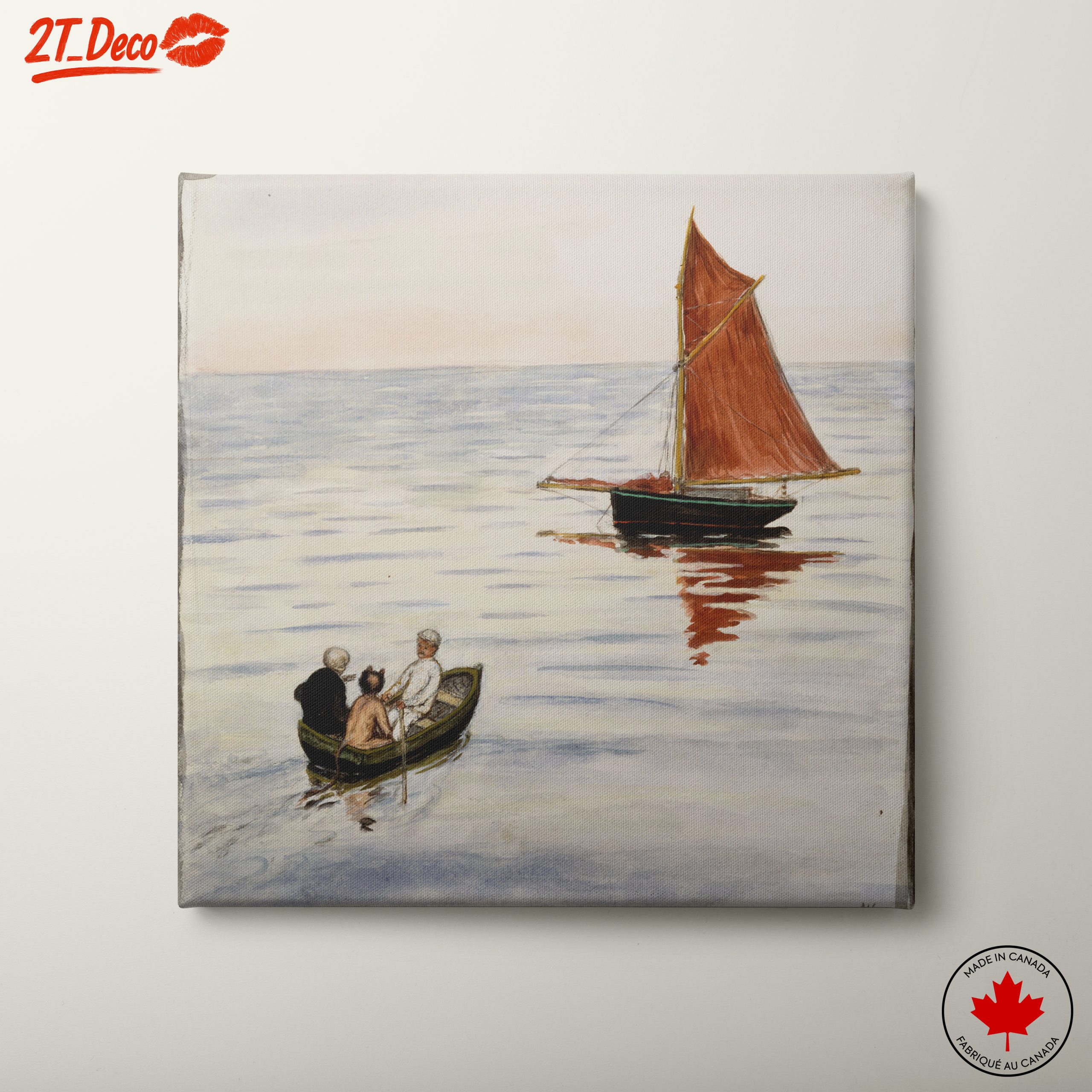 Tranquil Adventure Landscape with Sailboat