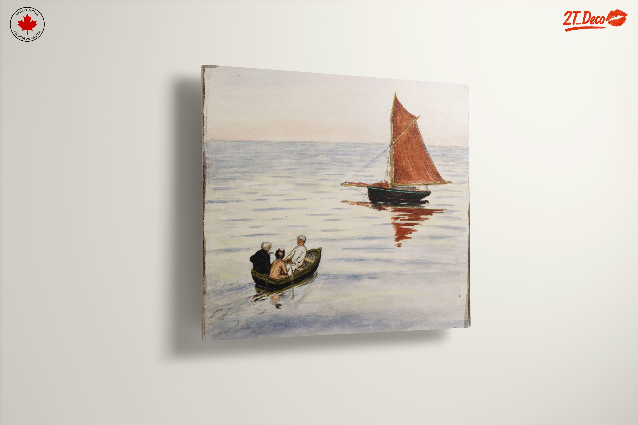 Tranquil Adventure Landscape with Sailboat - Image 13