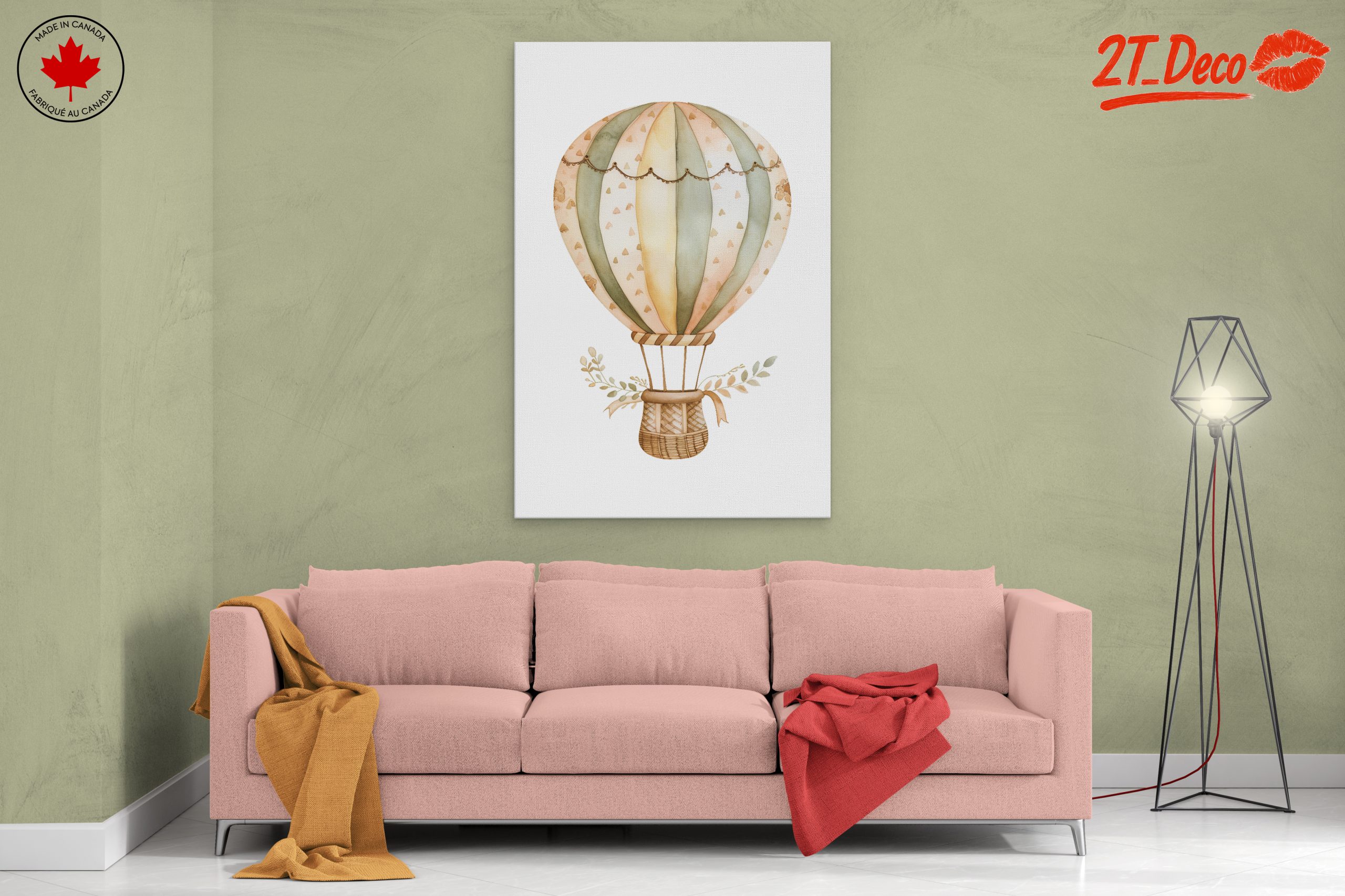 Whimsical Hot Air Balloon Art 2 - Image 2