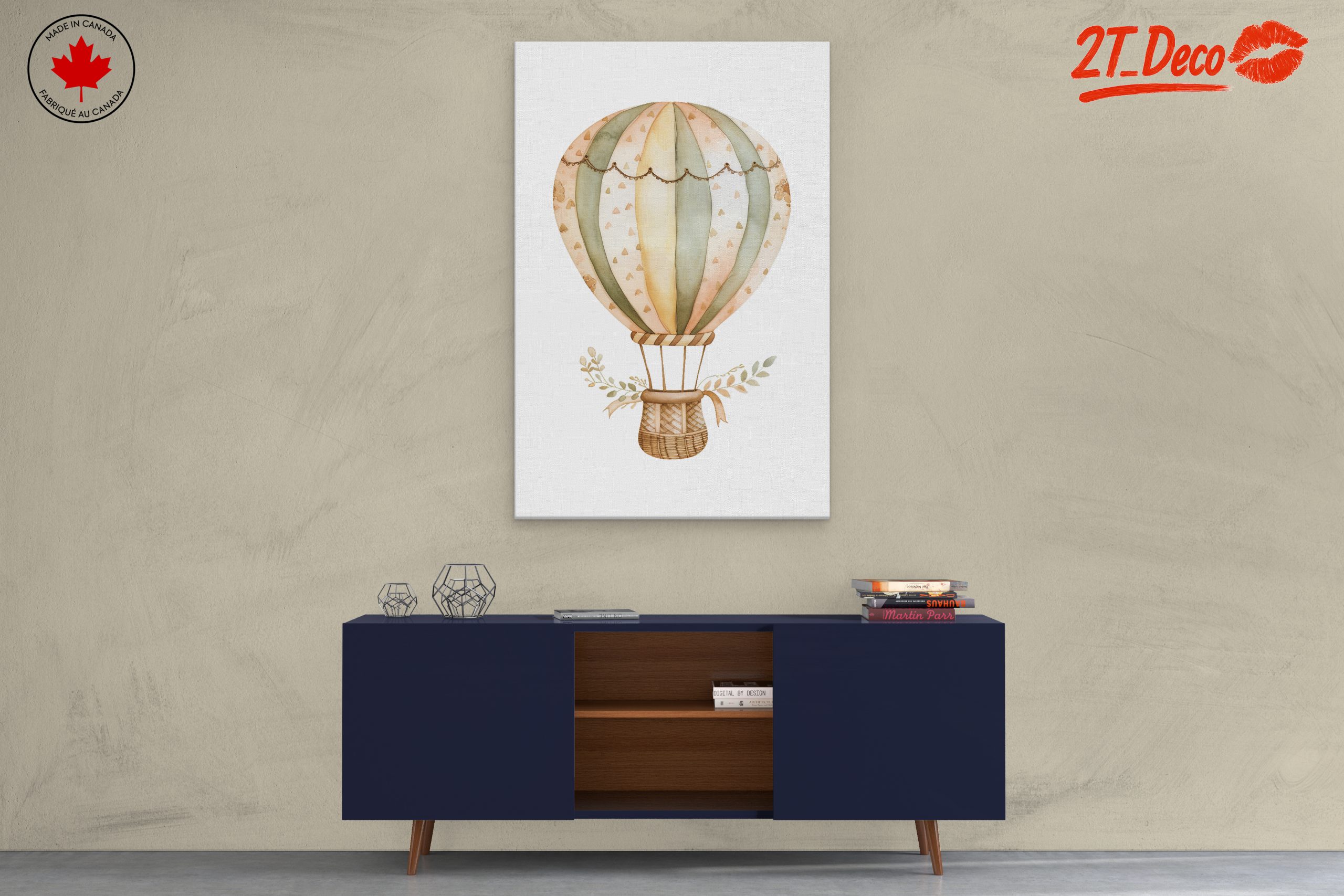 Whimsical Hot Air Balloon Art 2 - Image 3