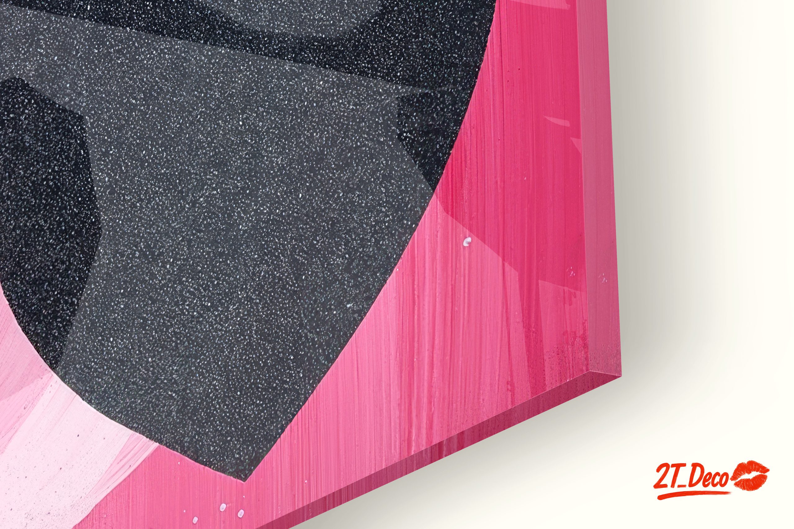 Bold Heart Shapes On Pink Background - Image 9