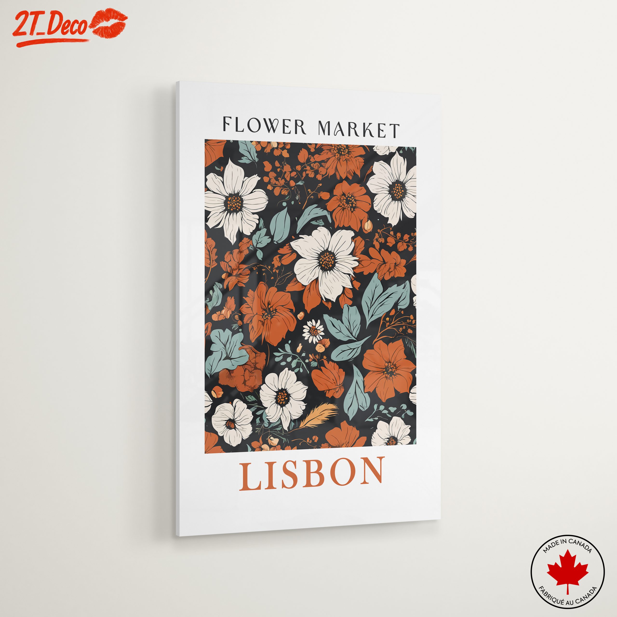 Flower Market in Lisbon Botanical Art - Image 6