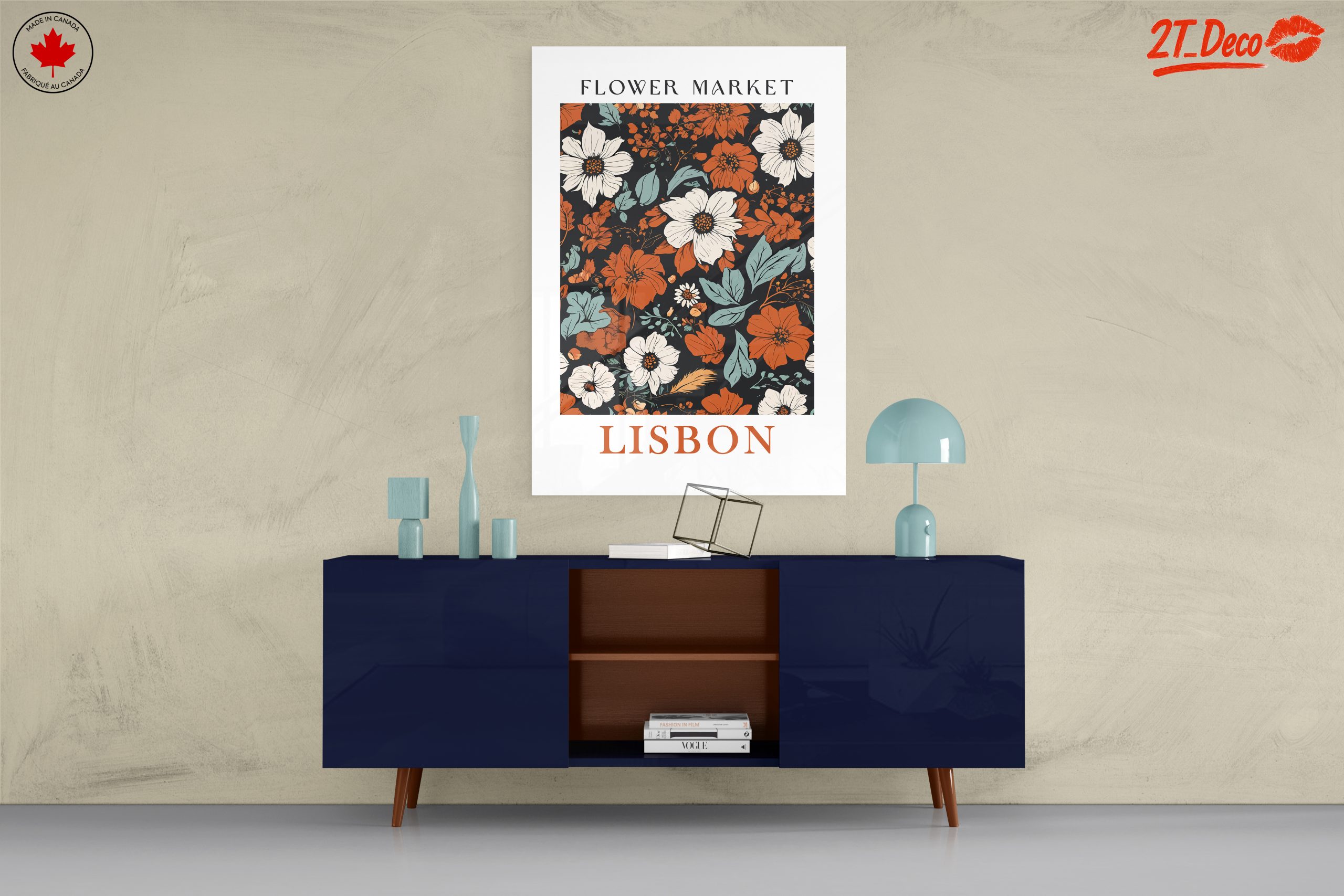 Flower Market in Lisbon Botanical Art - Image 8