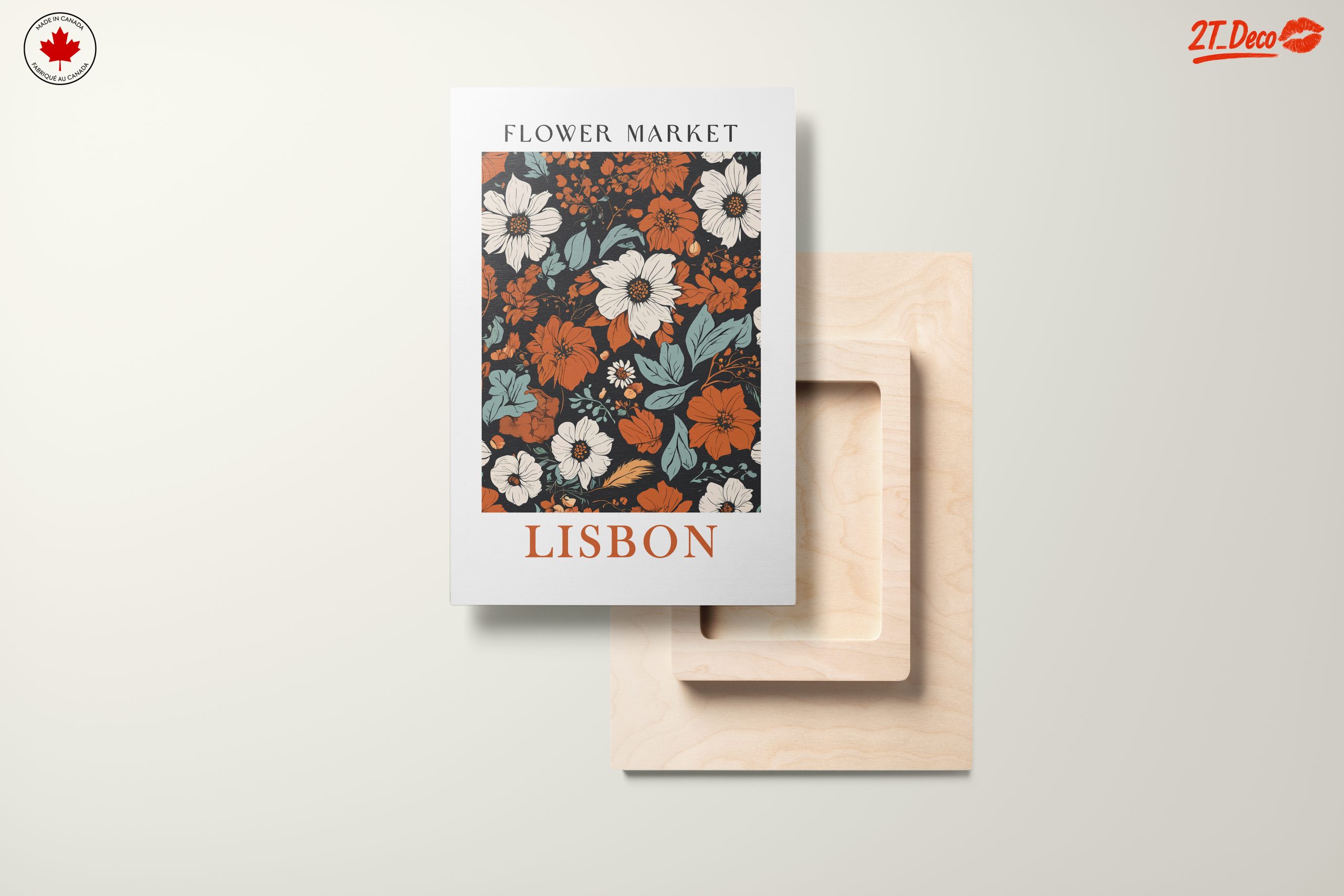 Flower Market in Lisbon Botanical Art - Image 11