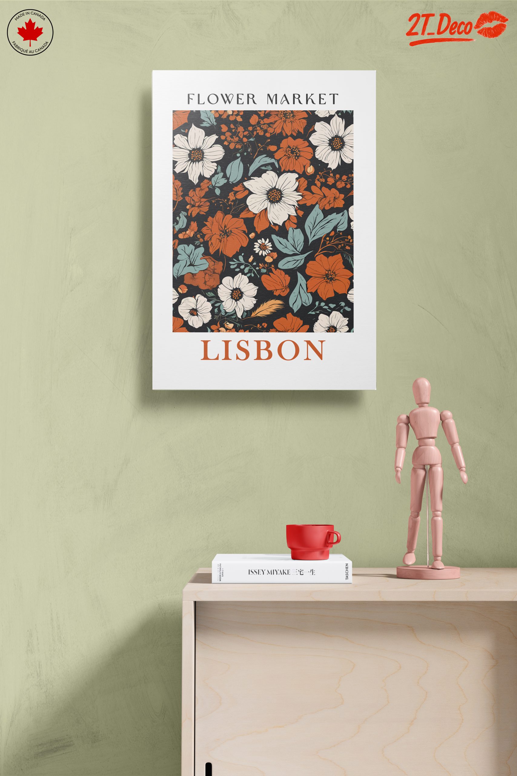 Flower Market in Lisbon Botanical Art - Image 14