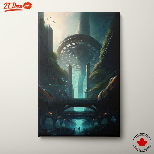 Futuristic Cityscape with Advanced Architecture