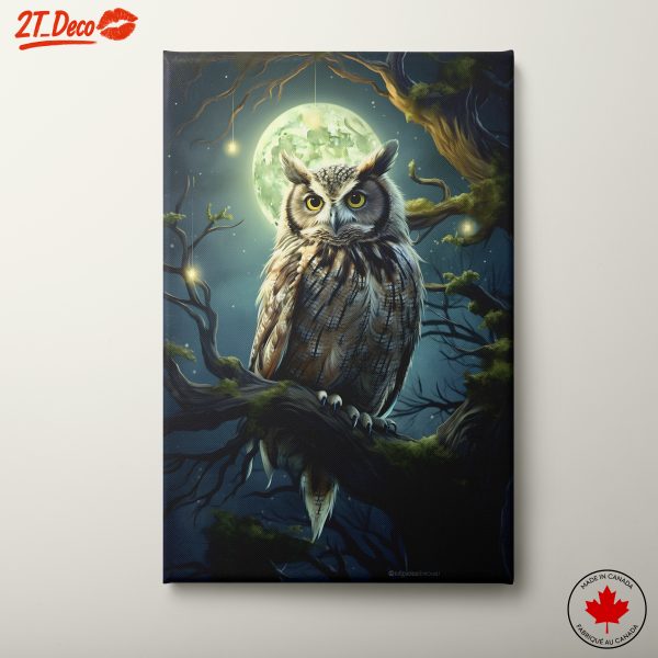 Majestic Owl Under Moonlight 2