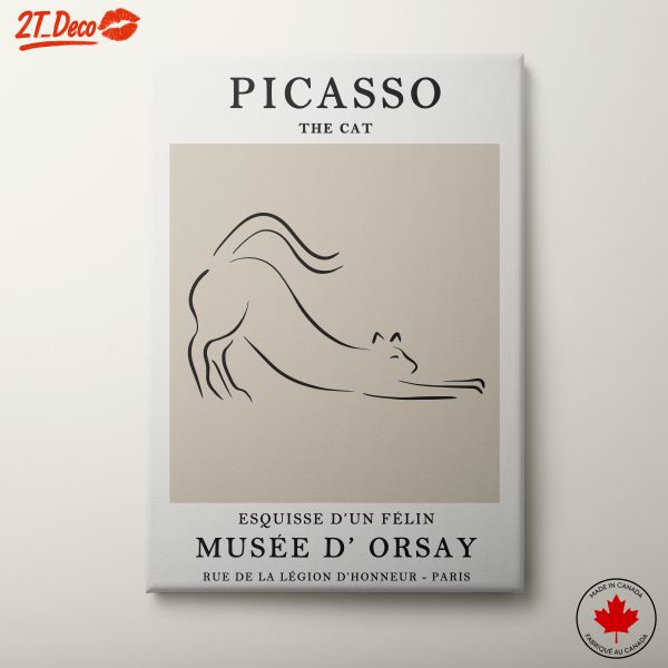 Stylized Portrait of Picasso the Cat