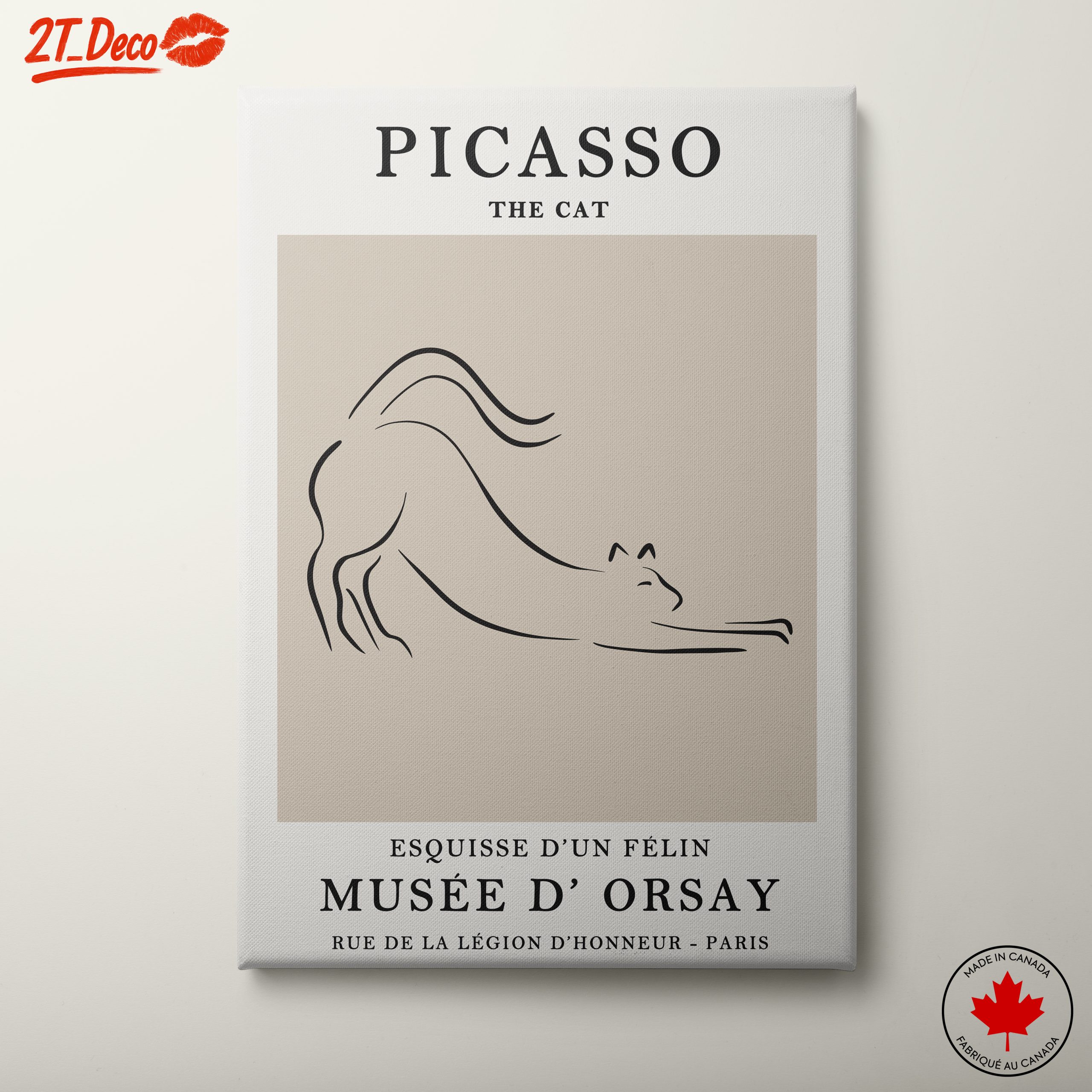 Stylized Portrait of Picasso the Cat