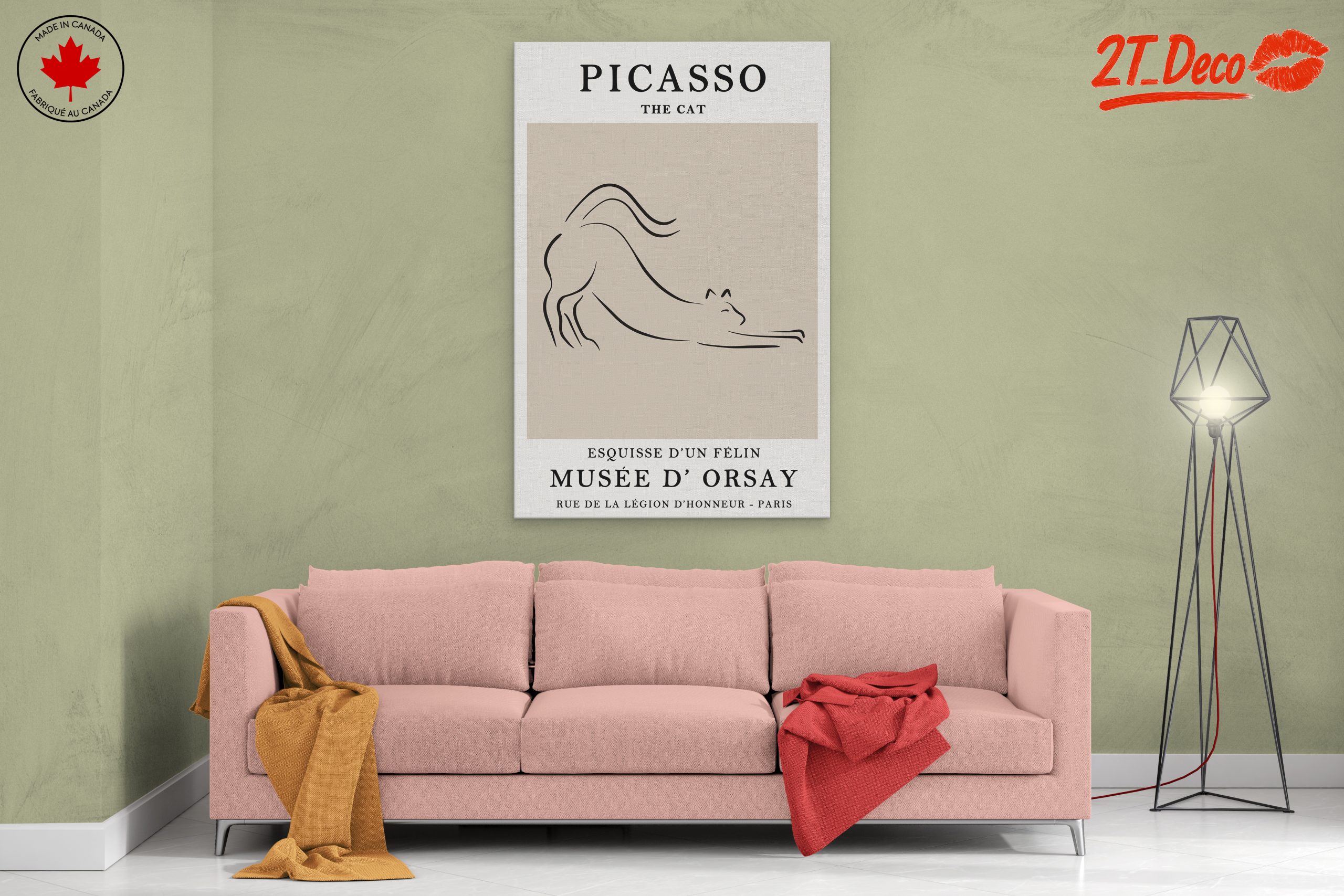 Stylized Portrait of Picasso the Cat - Image 2