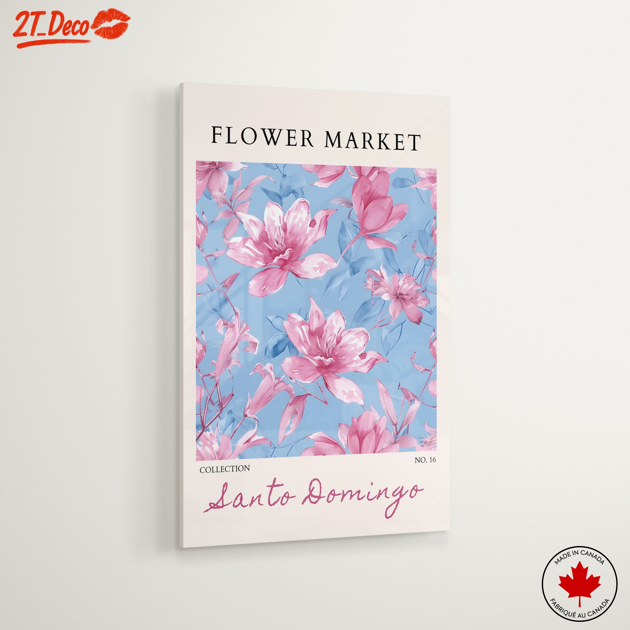 Flower Market Art with Pink Blooms - Image 6