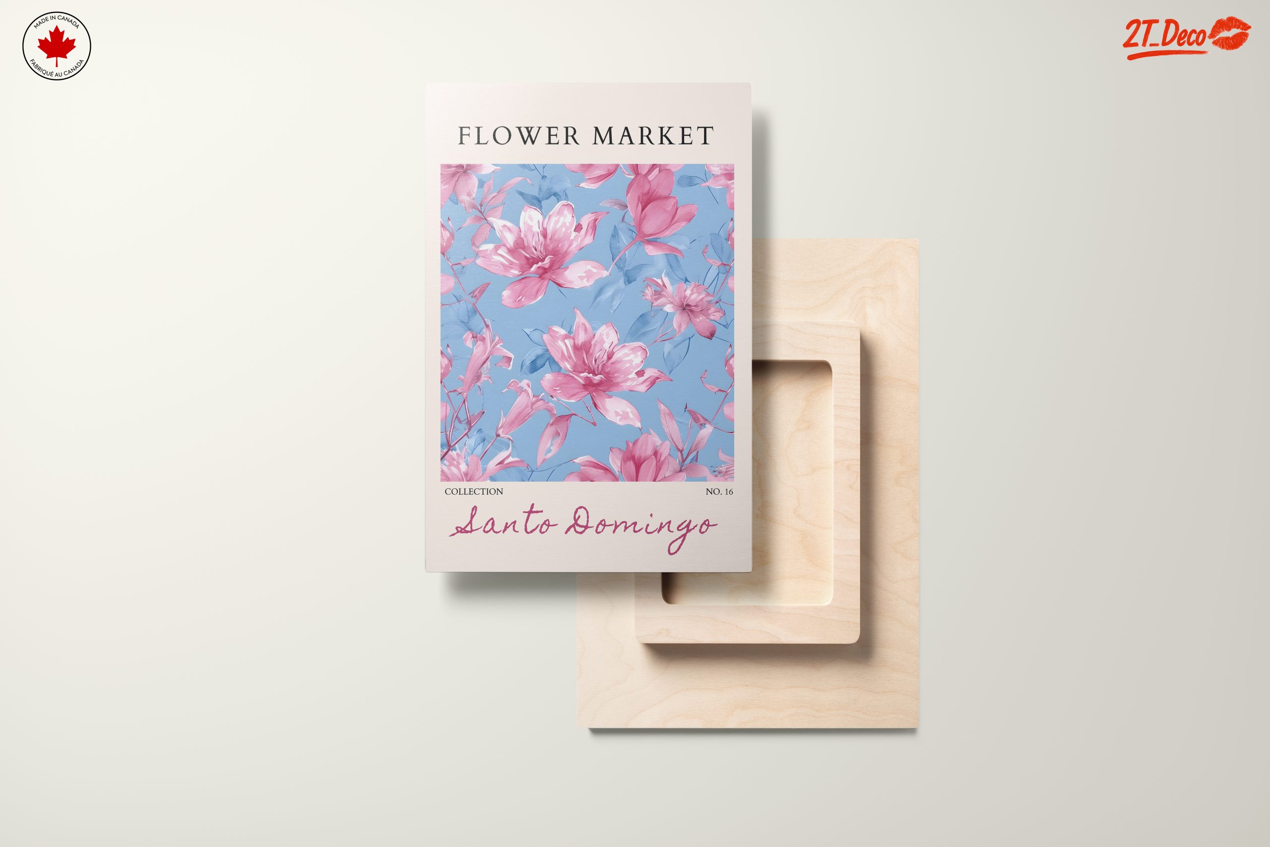 Flower Market Art with Pink Blooms - Image 11