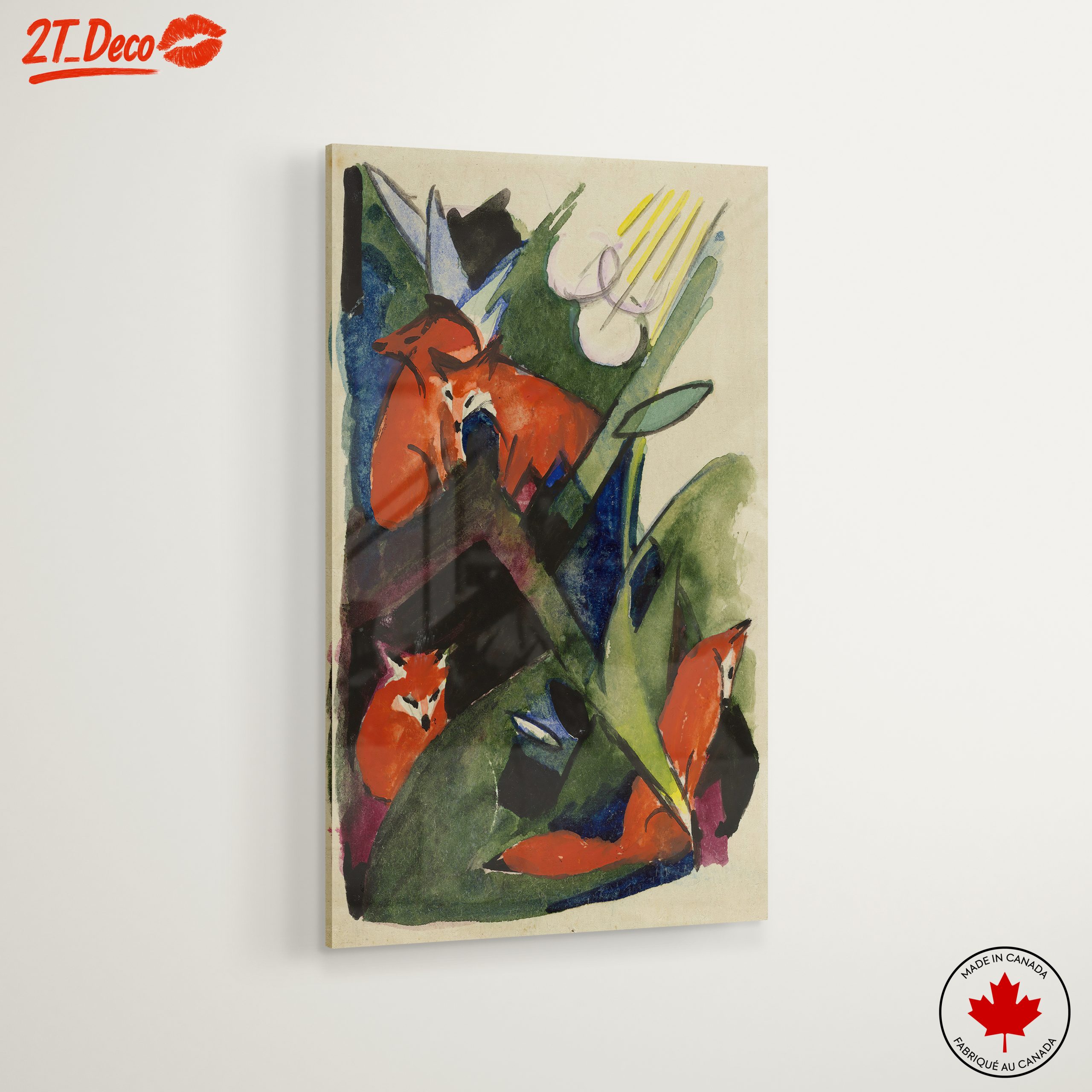 Vibrant Artistic Foxes in Nature - Image 6