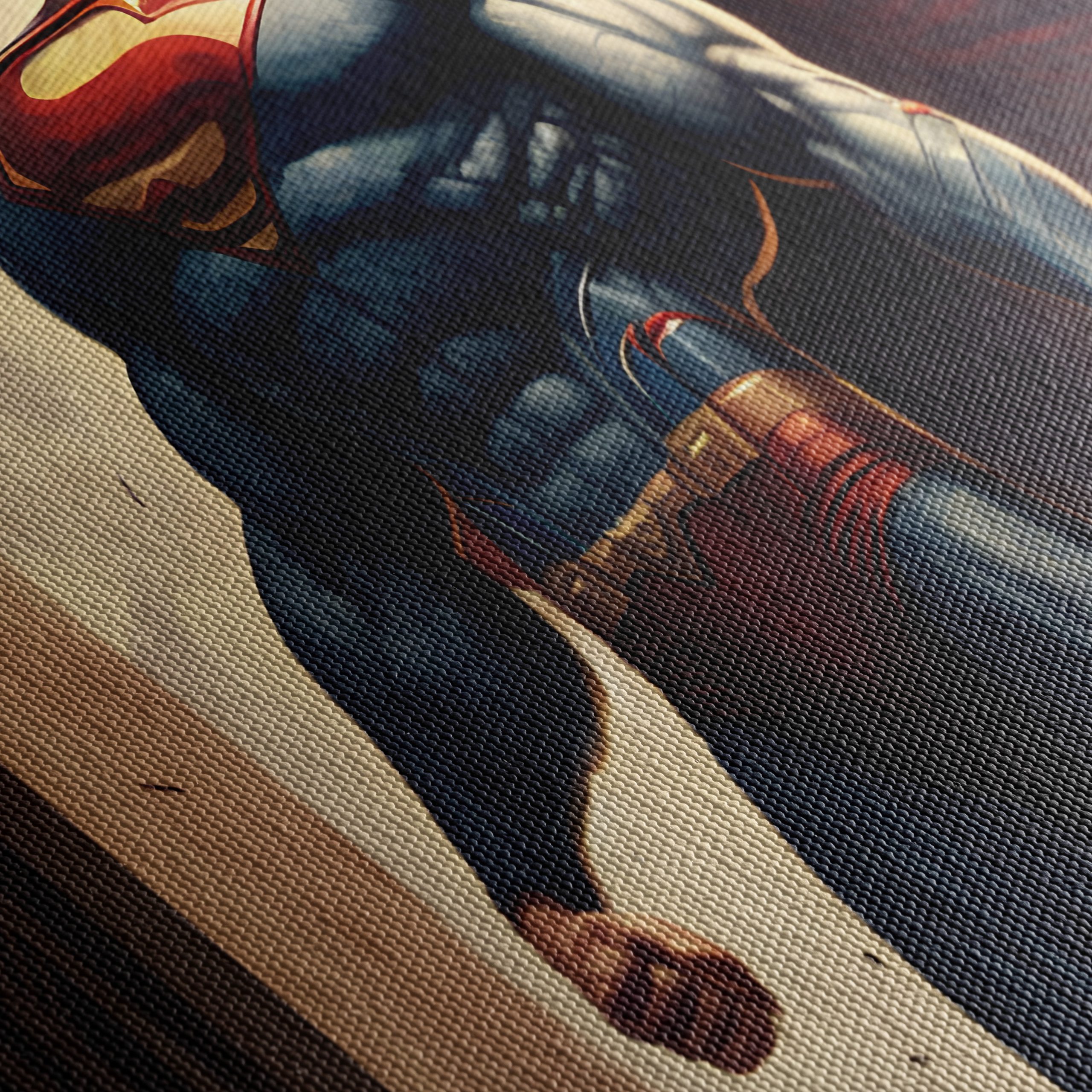 Superman Heroic Artwork Depicting Strength and Valor - Image 5