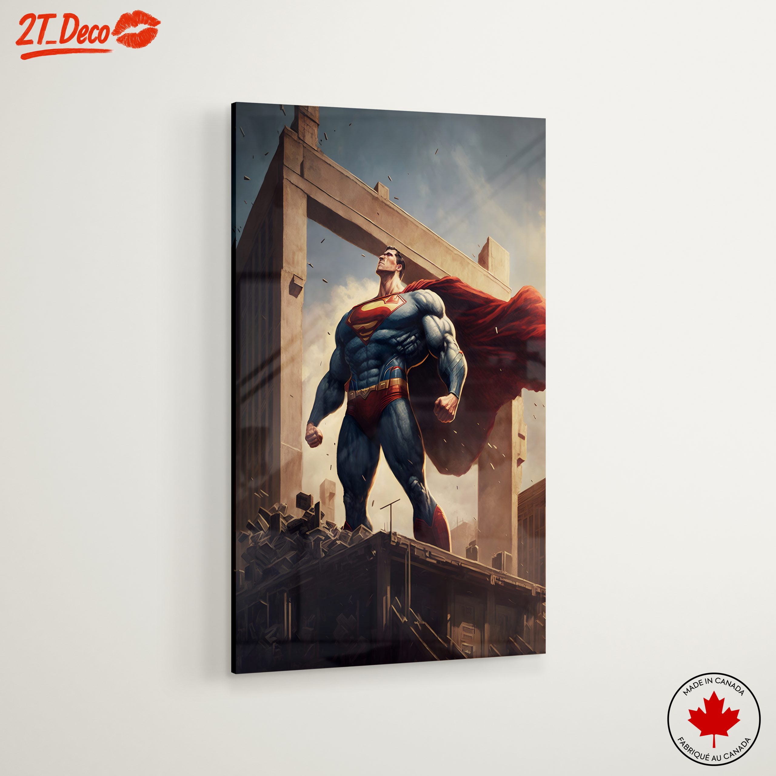 Superman Heroic Artwork Depicting Strength and Valor - Image 6