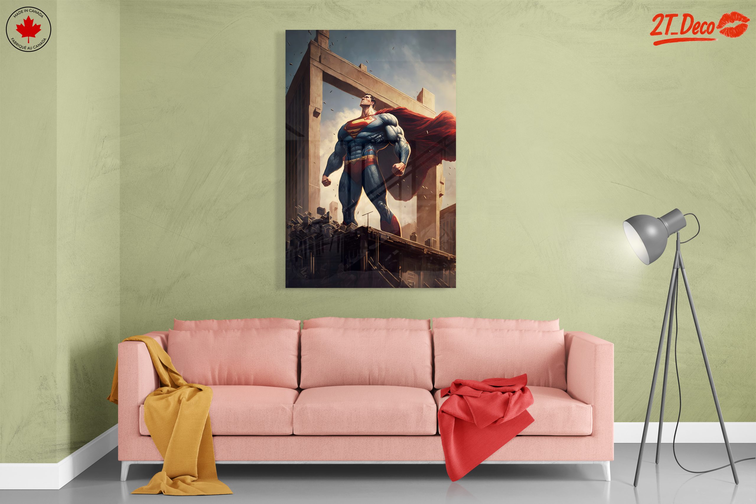 Superman Heroic Artwork Depicting Strength and Valor - Image 7