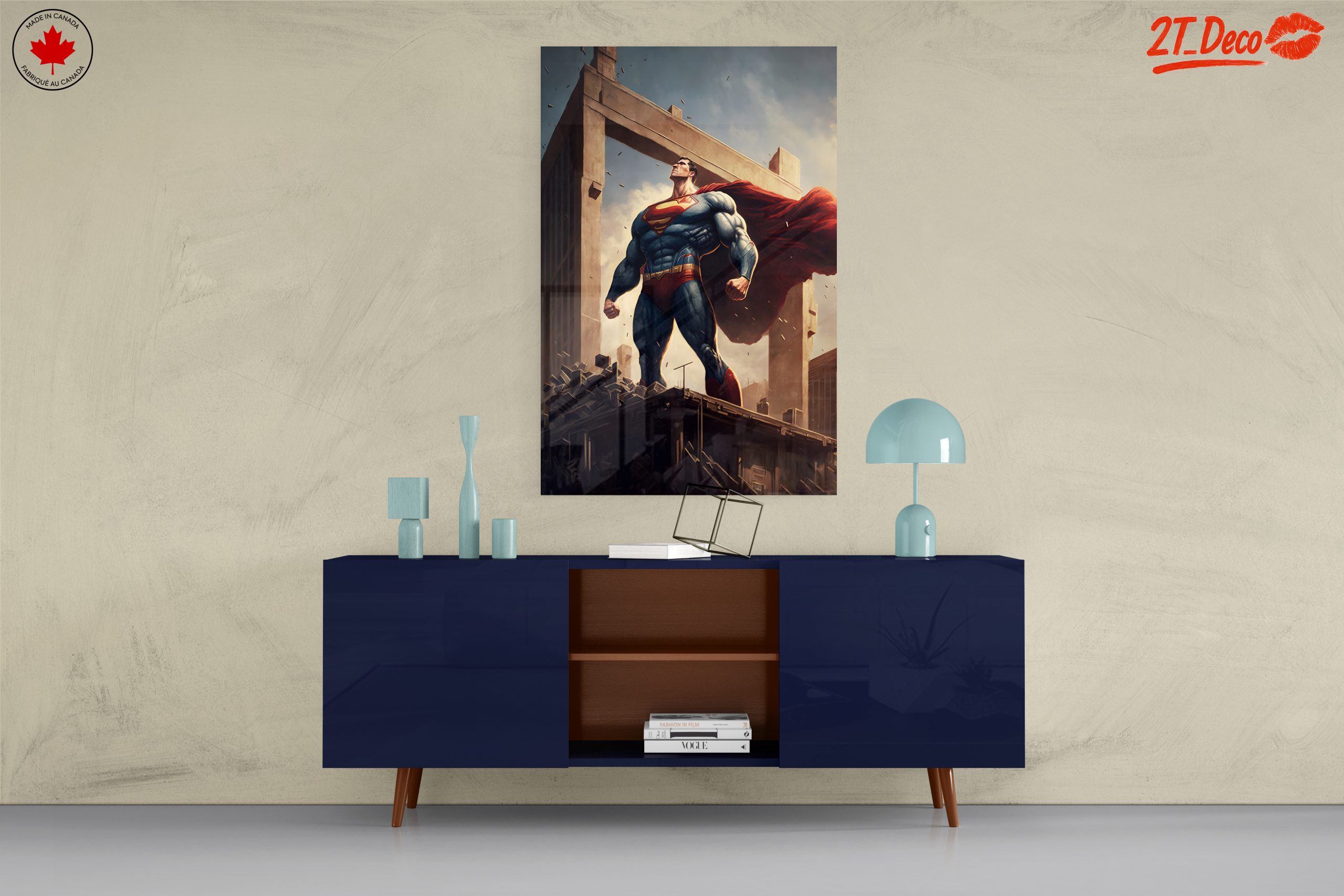 Superman Heroic Artwork Depicting Strength and Valor - Image 8