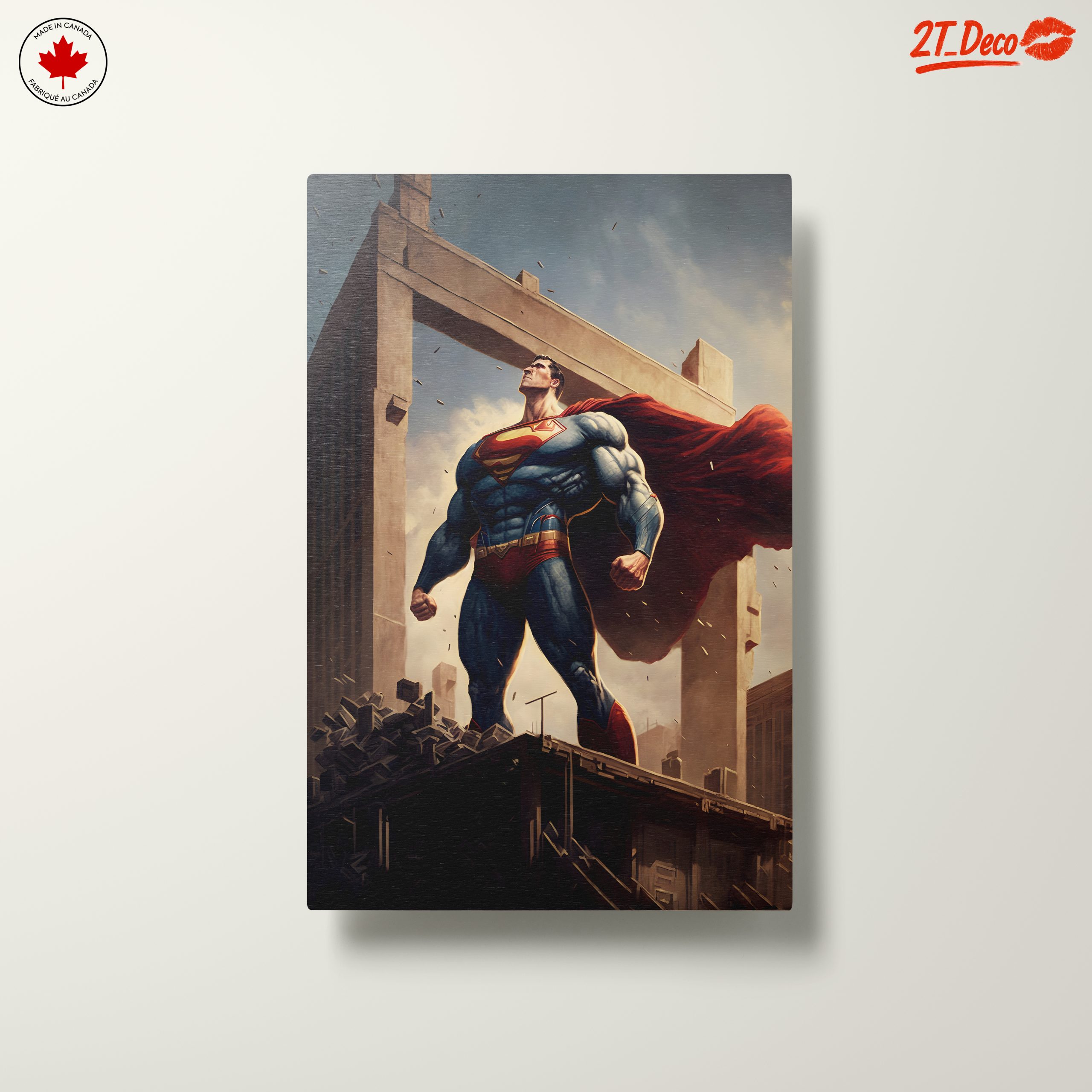 Superman Heroic Artwork Depicting Strength and Valor - Image 10