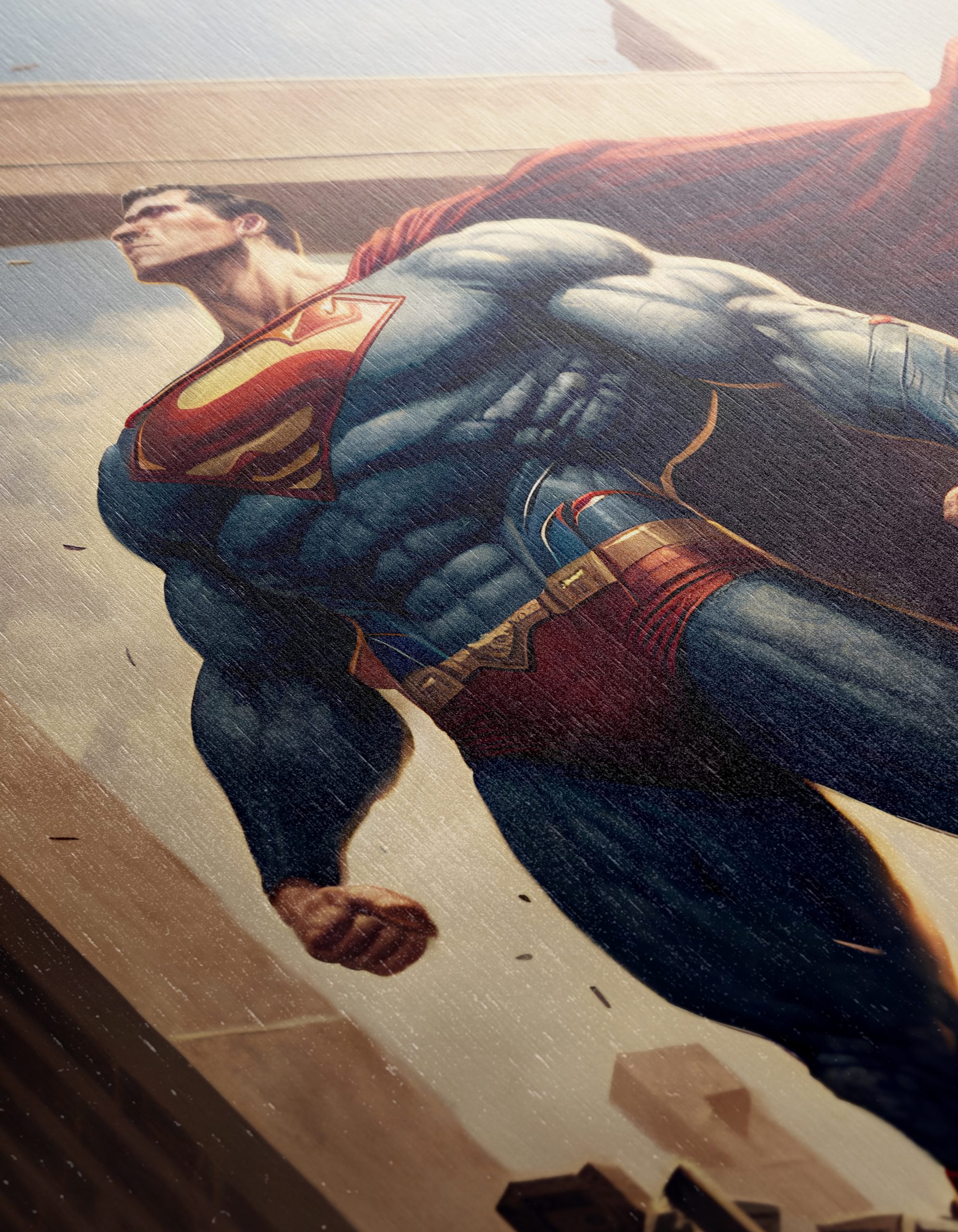 Superman Heroic Artwork Depicting Strength and Valor - Image 12