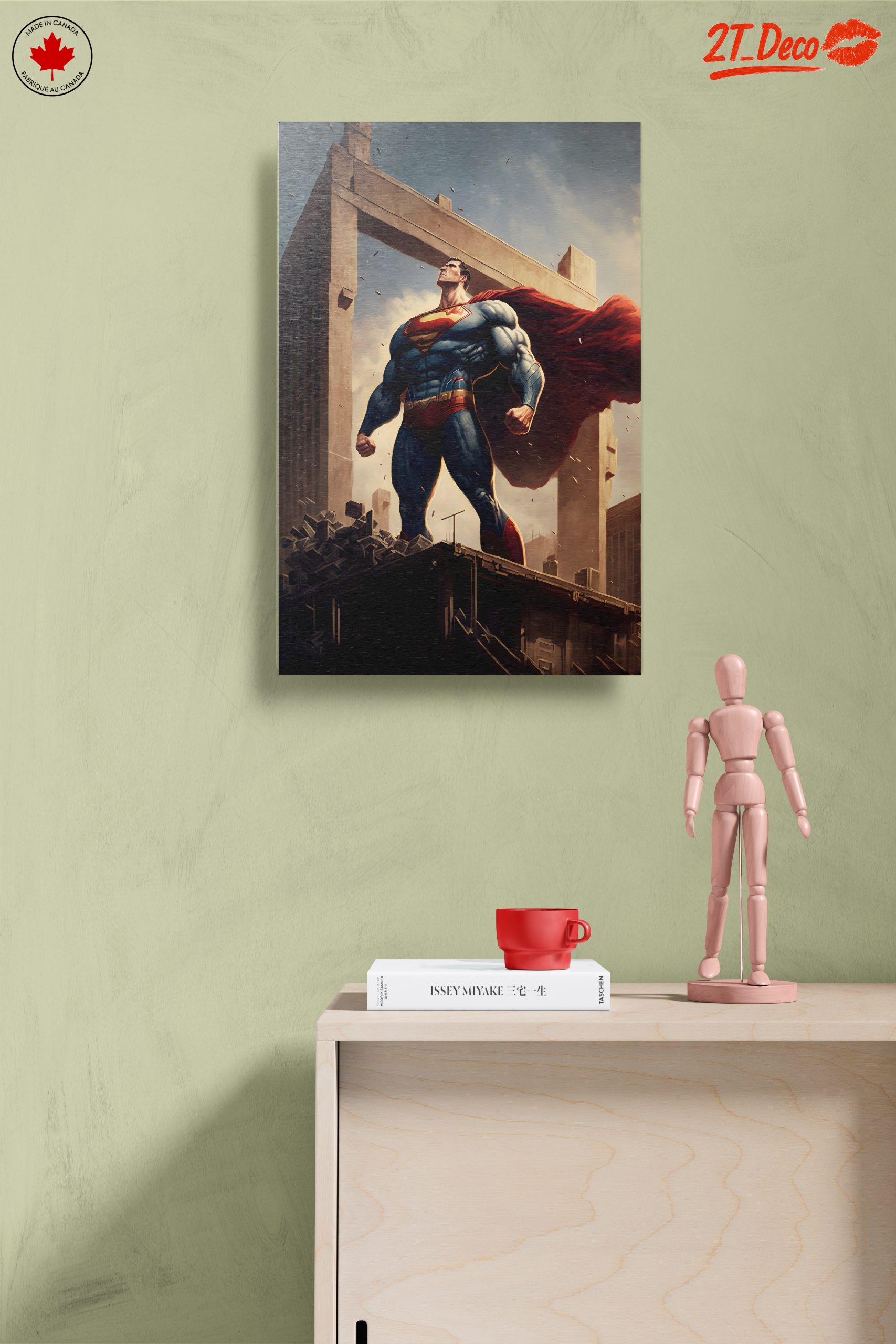 Superman Heroic Artwork Depicting Strength and Valor - Image 14