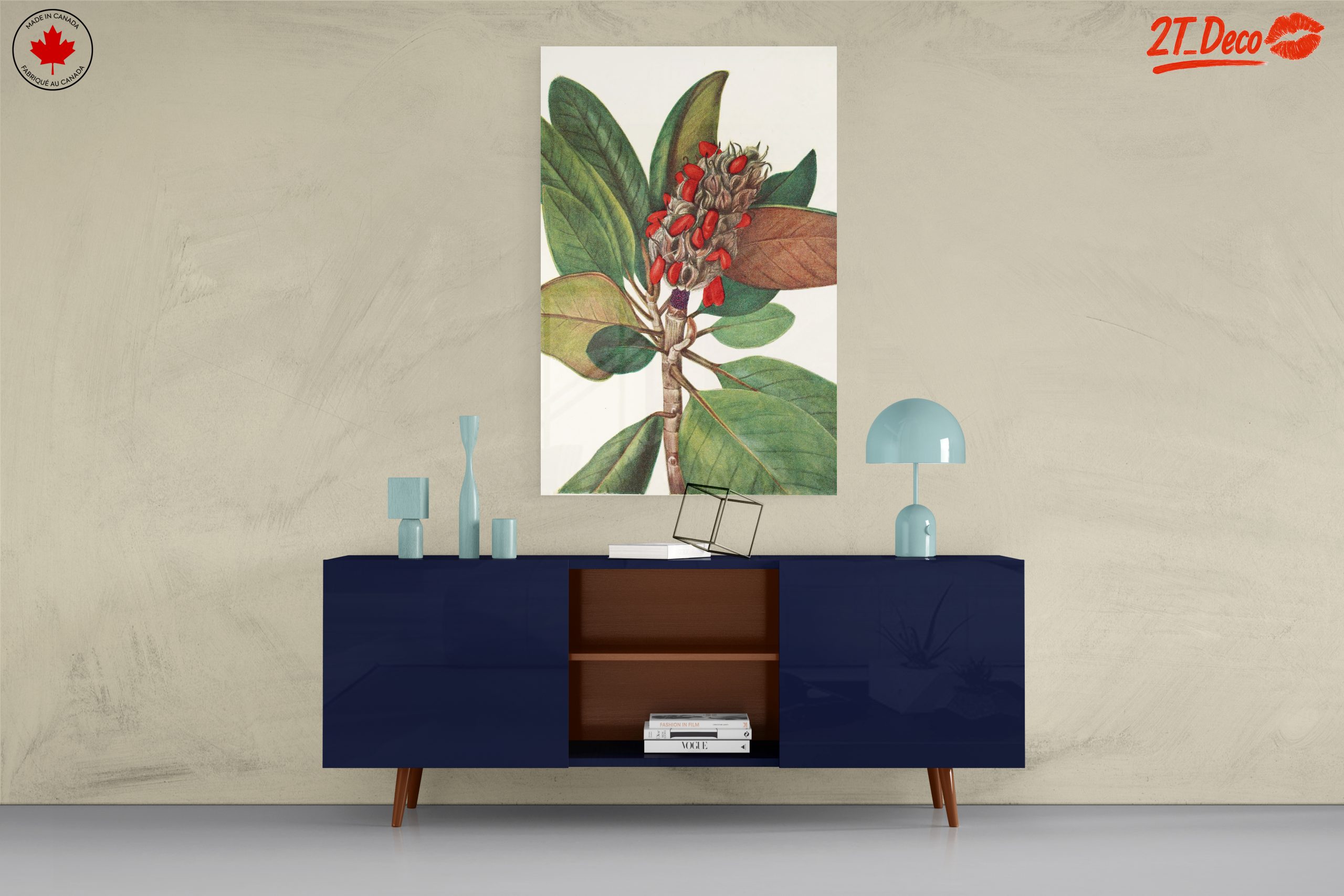 Beautiful Botanical Illustration of Leaves and Seeds - Image 8