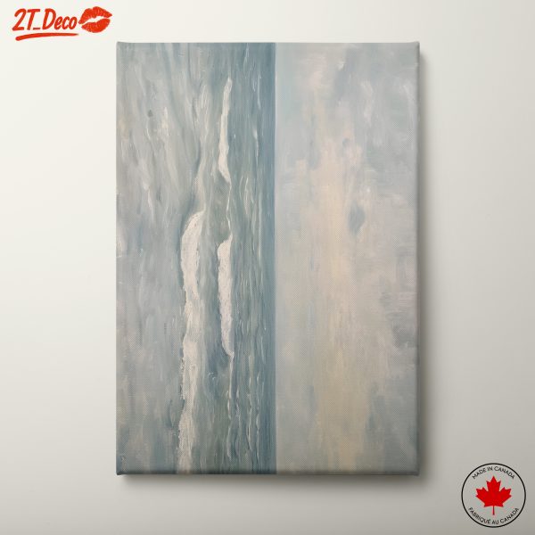 Calming Abstract Landscape of Water and Sky