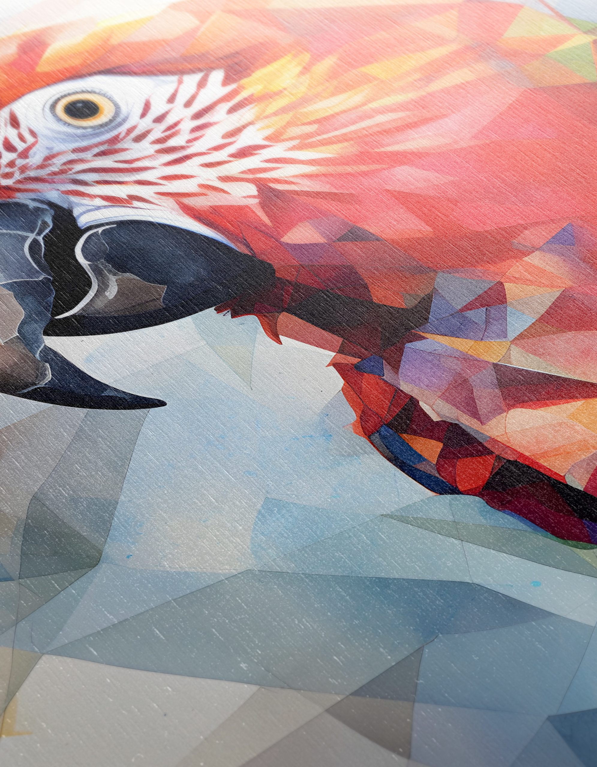 Vibrant Geometric Parrot Artwork - Image 12