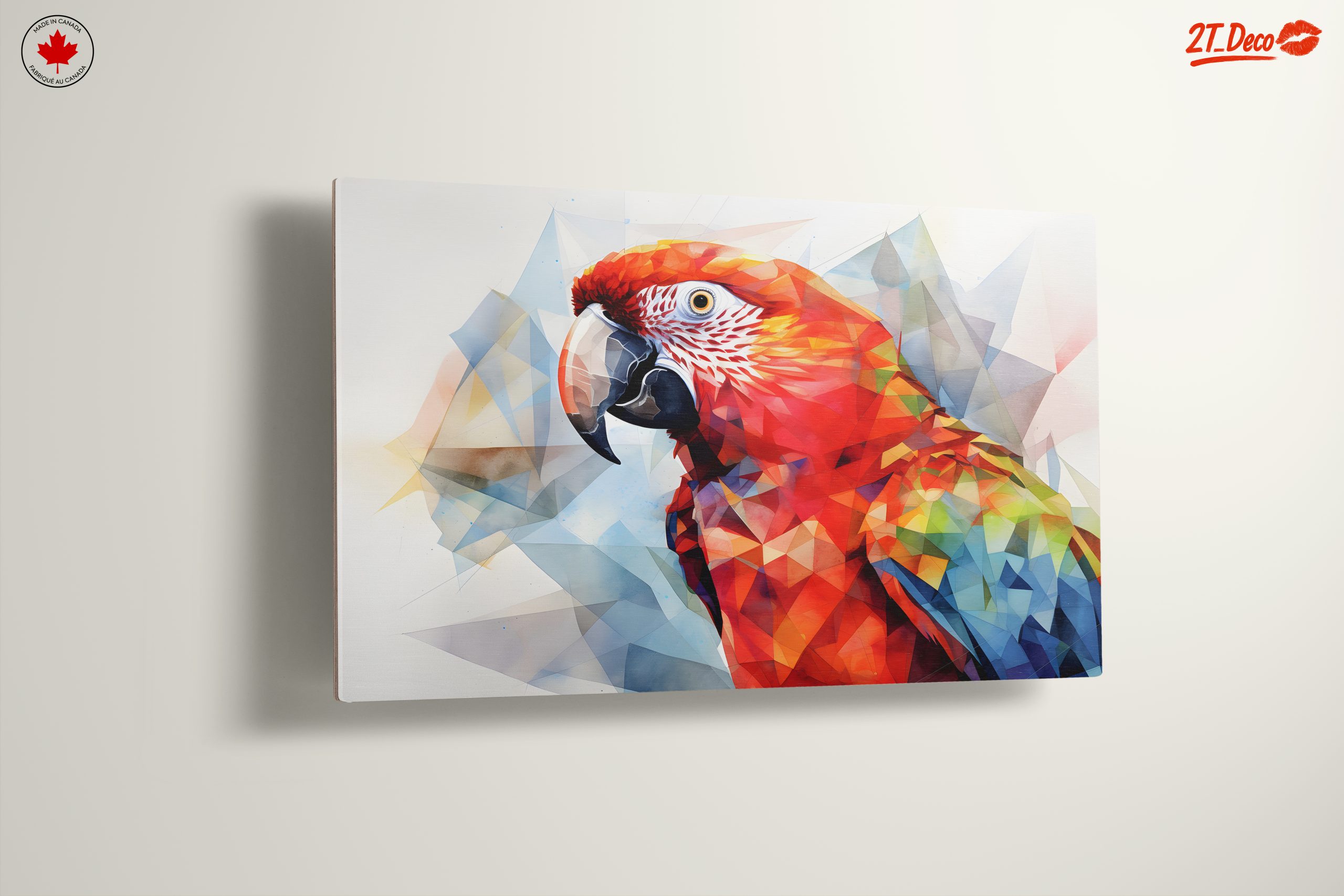 Vibrant Geometric Parrot Artwork - Image 13