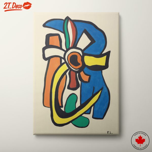 Colorful Modern Abstract Figure Art