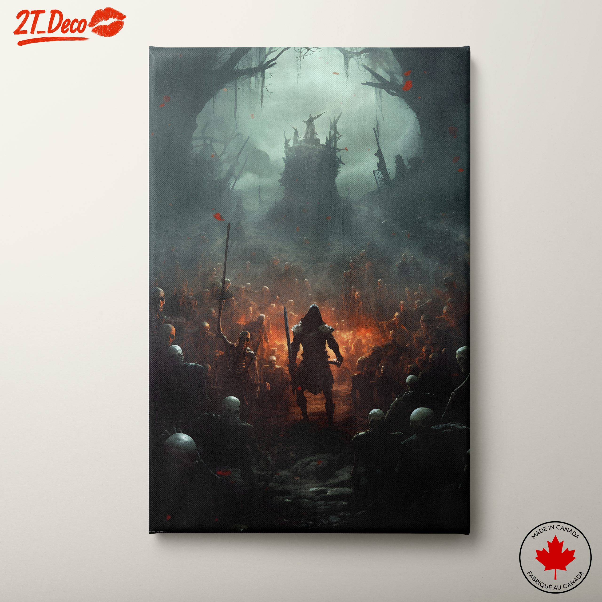 Epic Fantasy Battle Scene with Characters