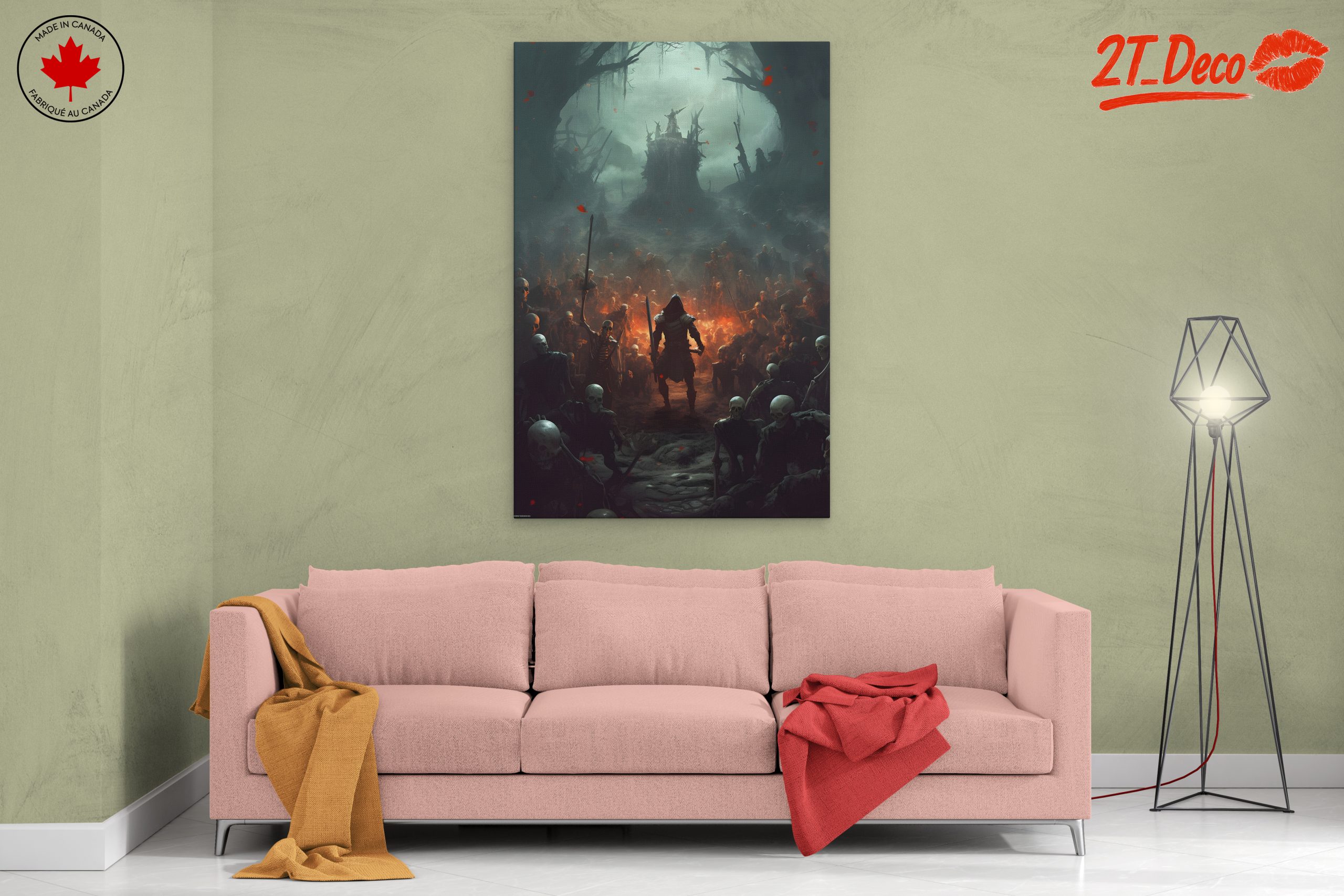Epic Fantasy Battle Scene with Characters - Image 2