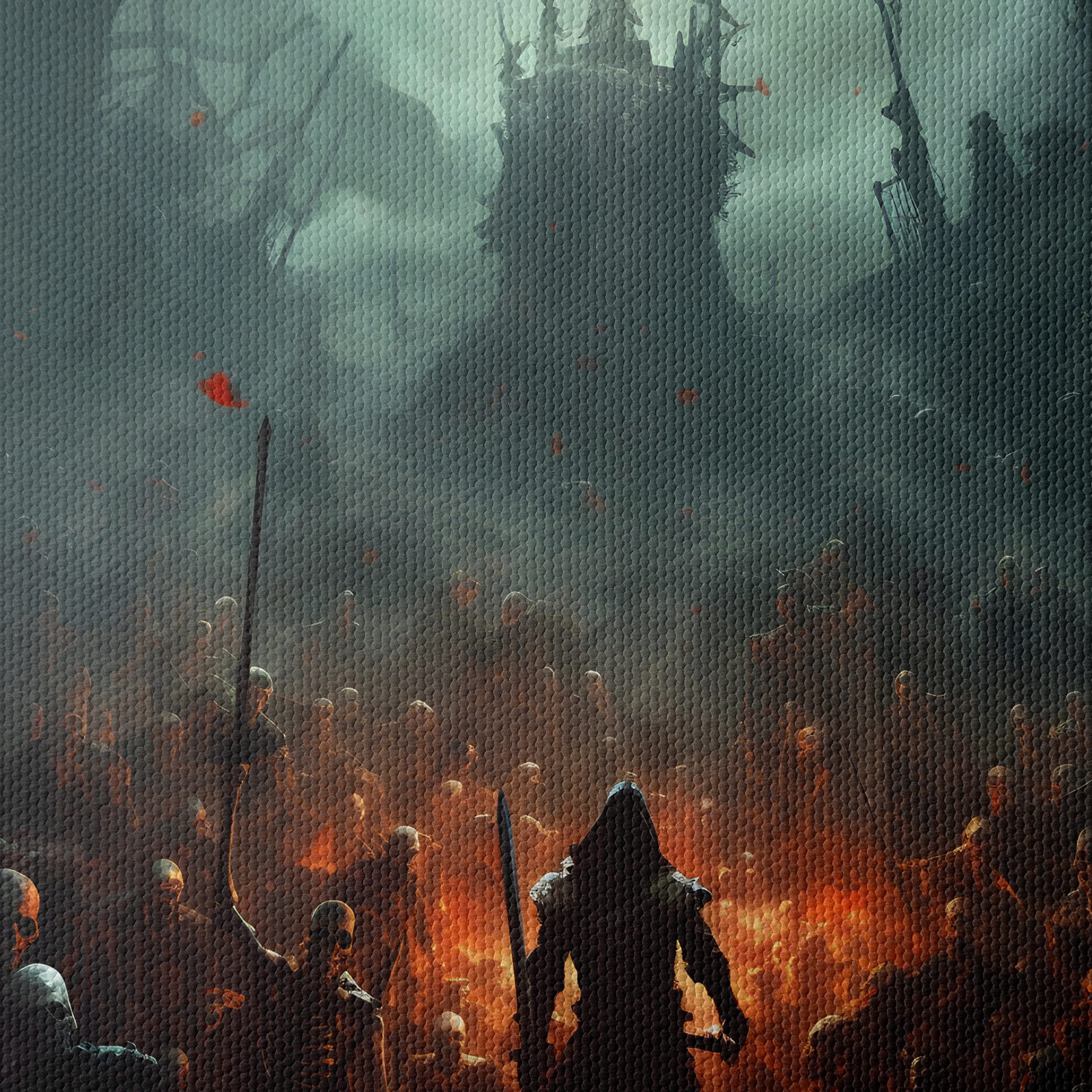 Epic Fantasy Battle Scene with Characters - Image 4