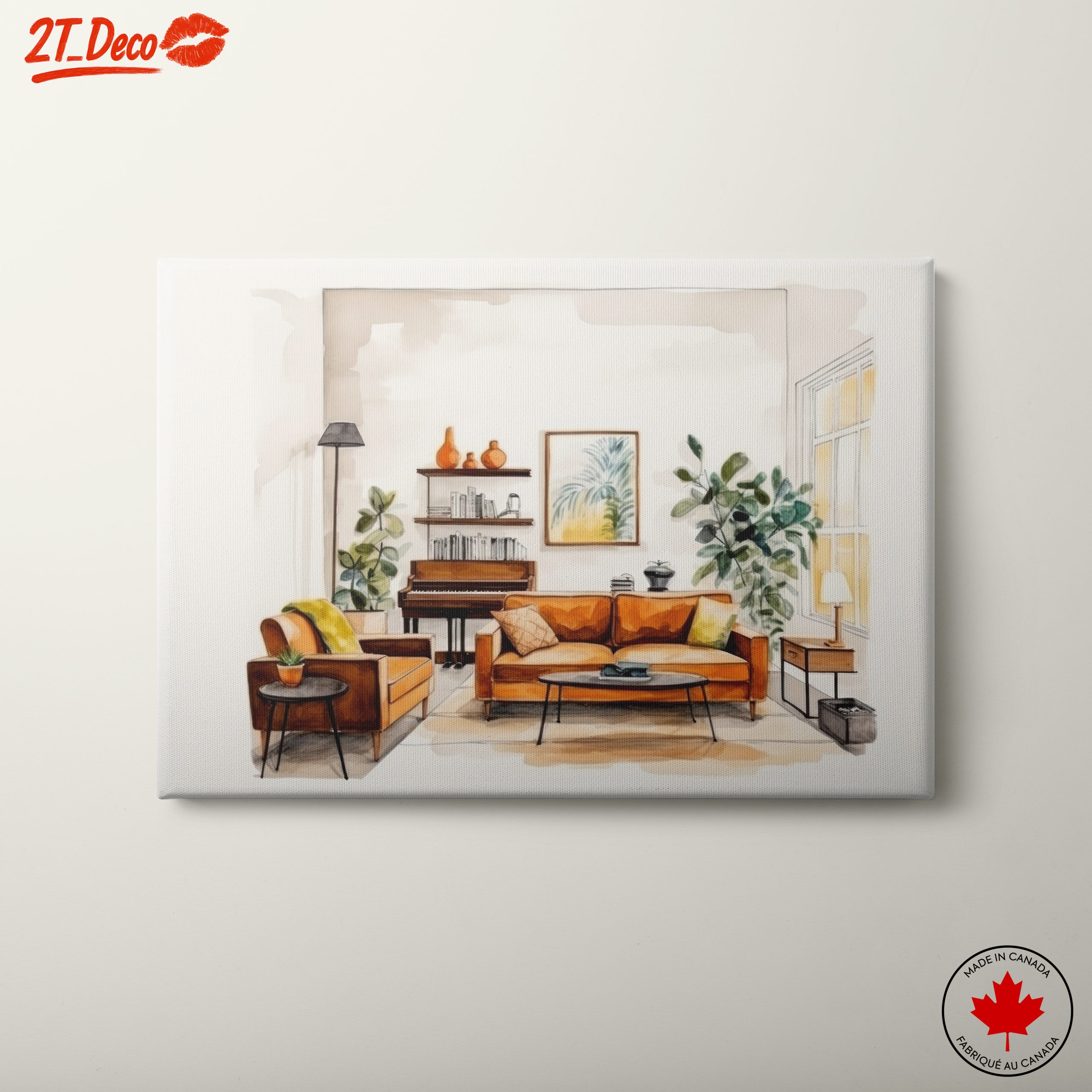 Warm and Inviting Living Room Art