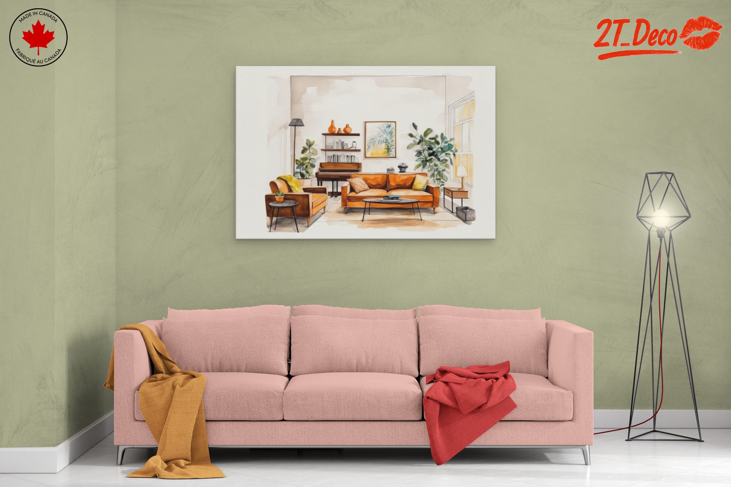 Warm and Inviting Living Room Art - Image 2